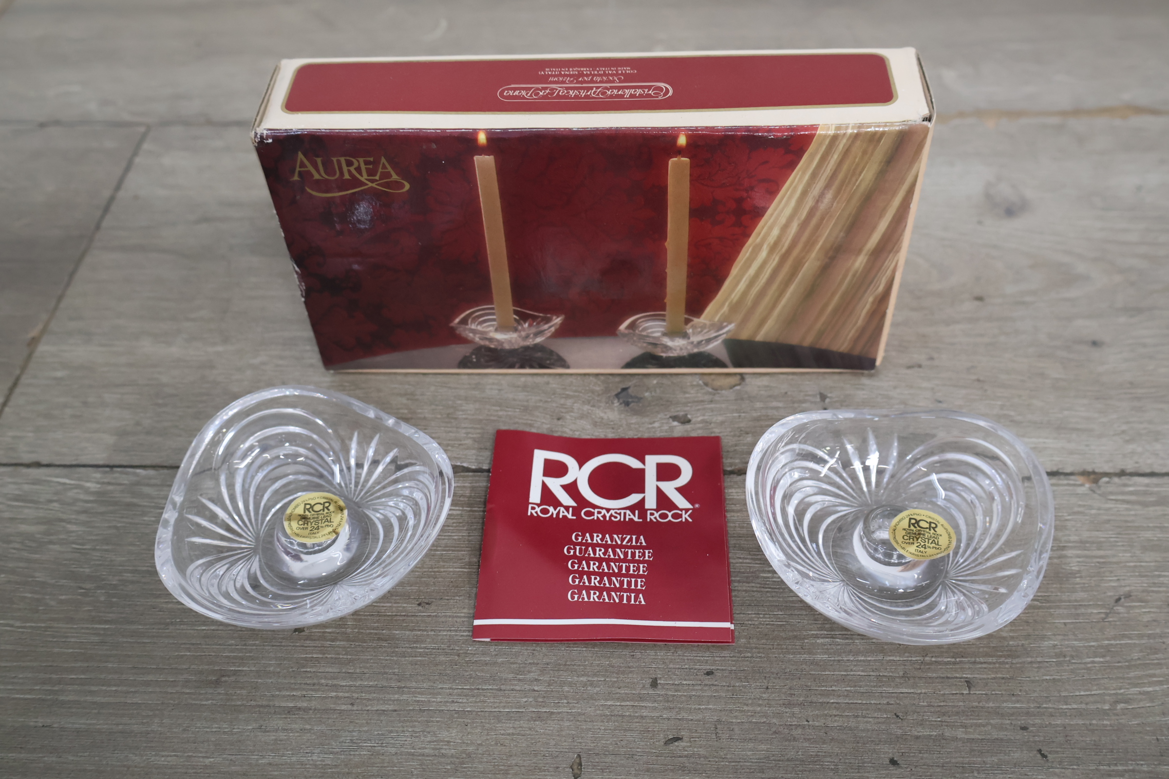 RCR Royal Crystal Rock set glazen kandelaren – foto 3 – kavel bij GSD Auctions, Zoeterwoude