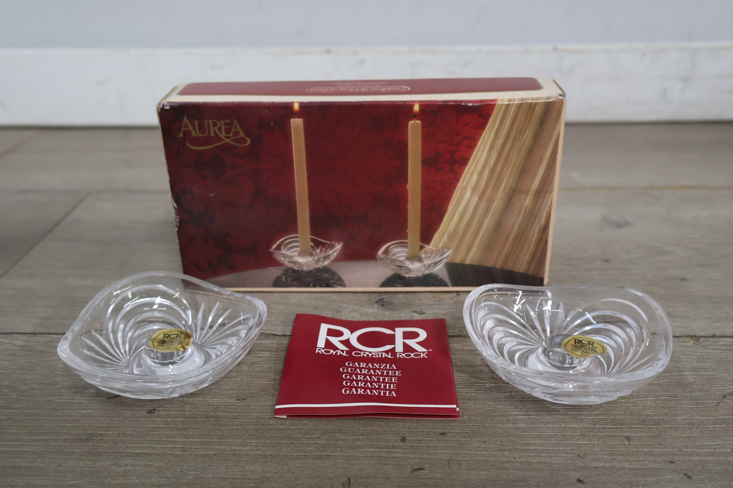 RCR Royal Crystal Rock set glazen kandelaren – foto 4 – kavel bij GSD Auctions, Zoeterwoude