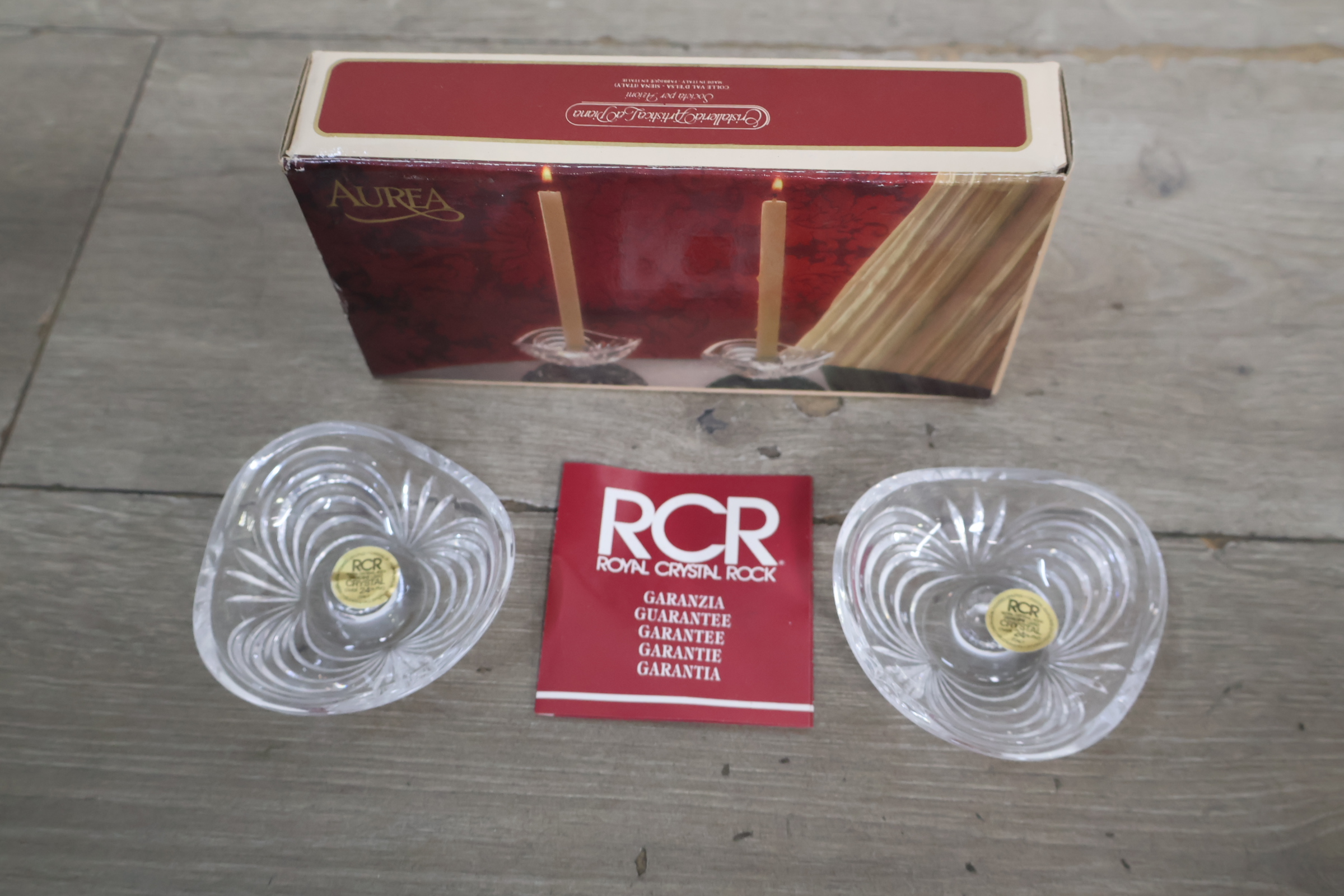 RCR Royal Crystal Rock set glazen kandelaren – foto 6 – kavel bij GSD Auctions, Zoeterwoude