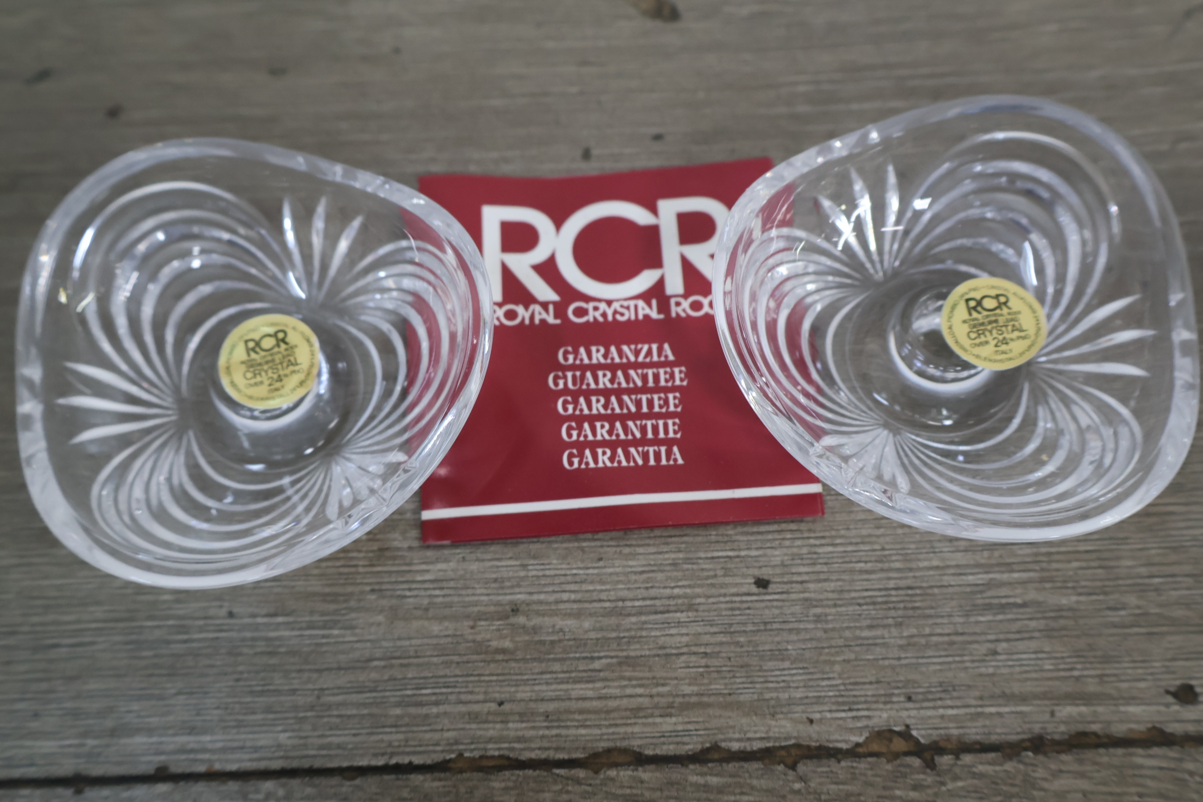 RCR Royal Crystal Rock set glazen kandelaren – foto 8 – kavel bij GSD Auctions, Zoeterwoude