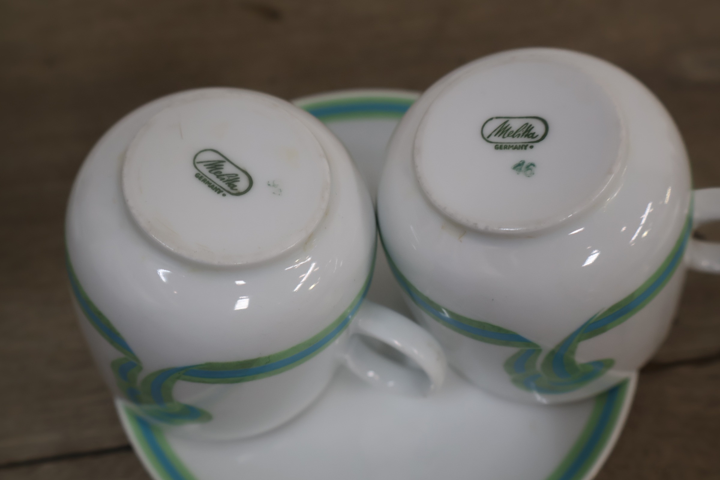 Theeservies met modern patroon – foto 14 – kavel bij GSD Auctions, Zoeterwoude