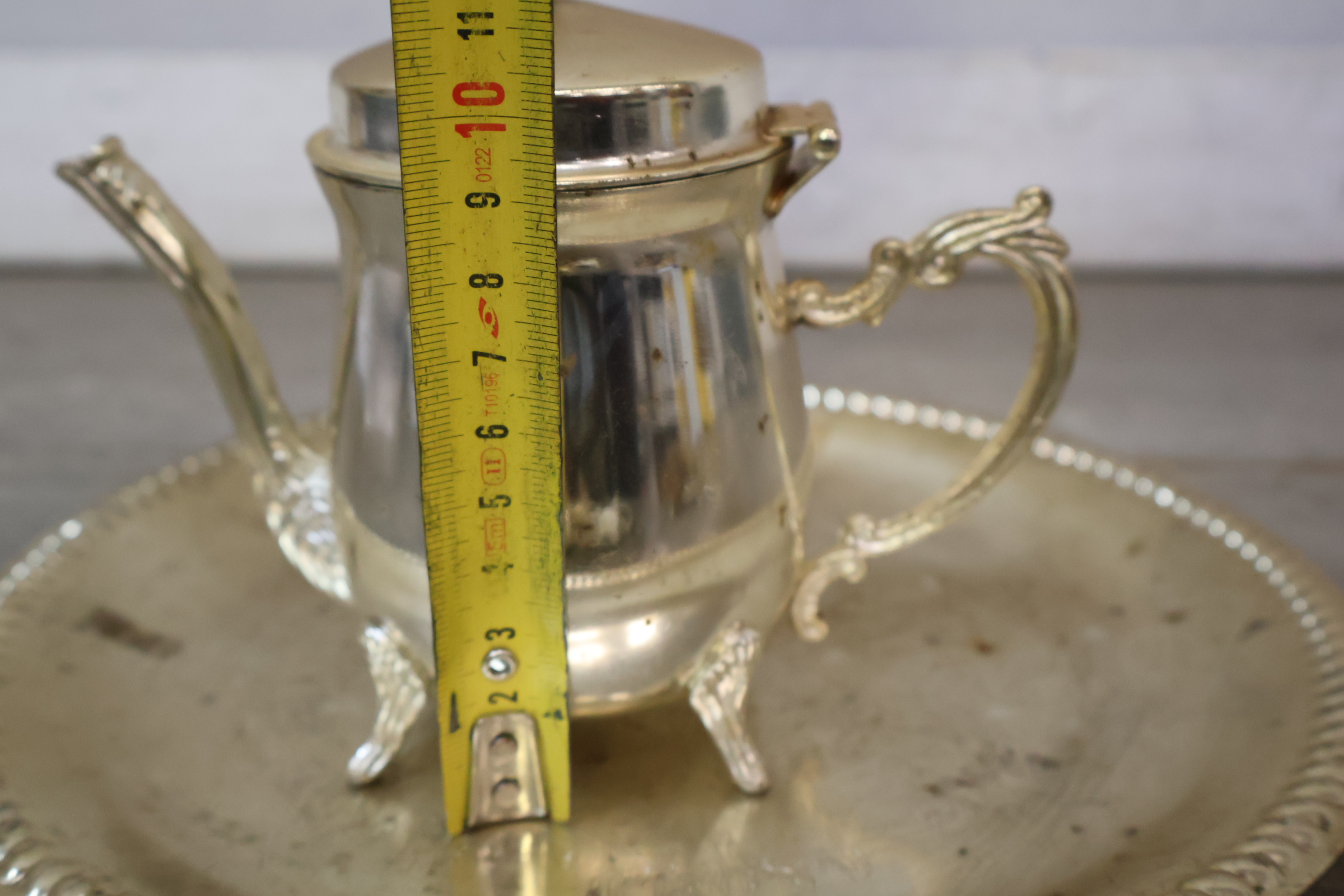 Vintage koperen theeservies met dienblad en kopjes – foto 16 – kavel bij GSD Auctions, Zoeterwoude