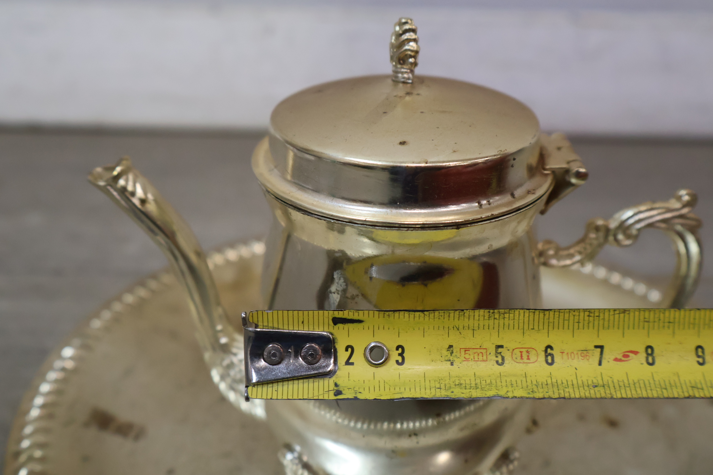 Vintage koperen theeservies met dienblad en kopjes – foto 17 – kavel bij GSD Auctions, Zoeterwoude