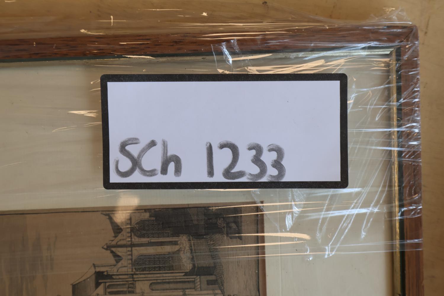Ingelijste gravure kerk met figuren – foto 9 – kavel bij GSD Auctions, Zoeterwoude