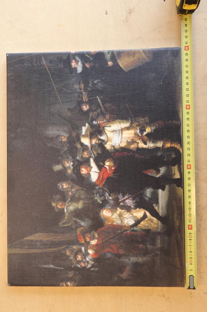 Canvas met afbeelding De Nachtwacht – foto 5 – kavel bij GSD Auctions, Zoeterwoude