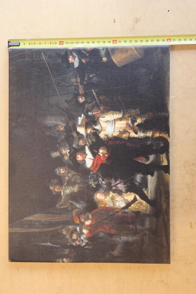 Canvas met afbeelding De Nachtwacht – foto 6 – kavel bij GSD Auctions, Zoeterwoude