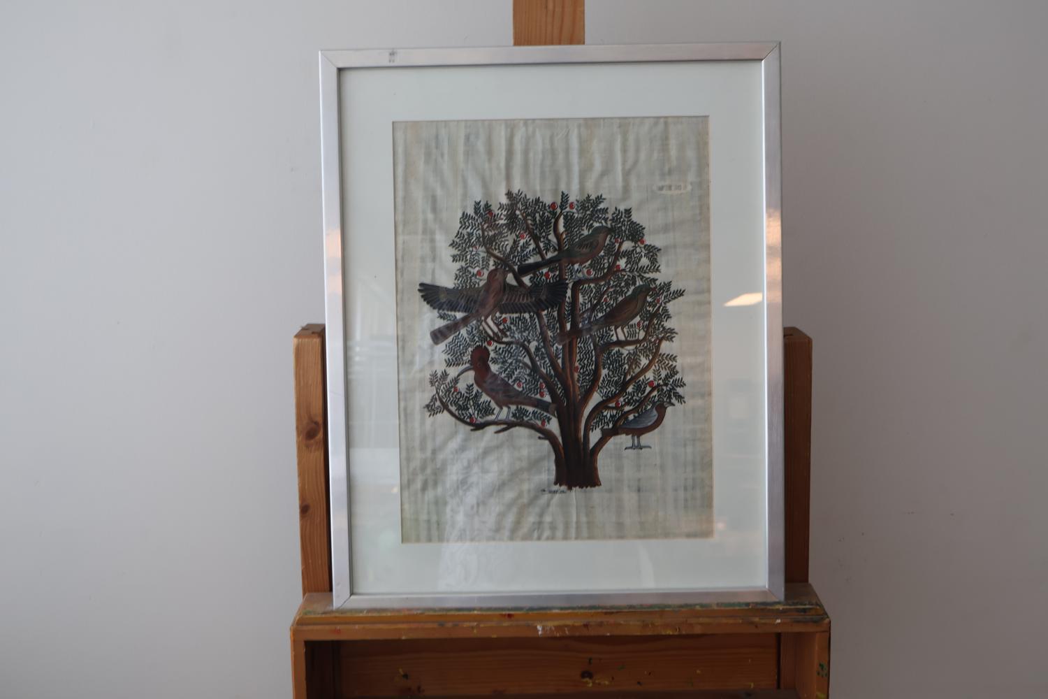 Ingelijste Egyptische papyrus afbeelding – foto 11 – kavel bij GSD Auctions, Zoeterwoude