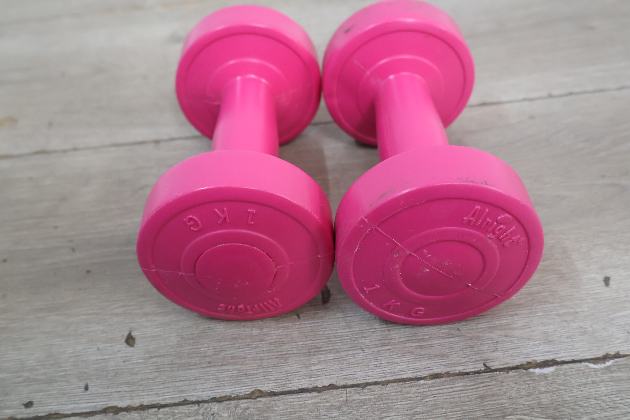 Set roze kunststof dumbbells – foto 3 – kavel bij GSD Auctions, Zoeterwoude