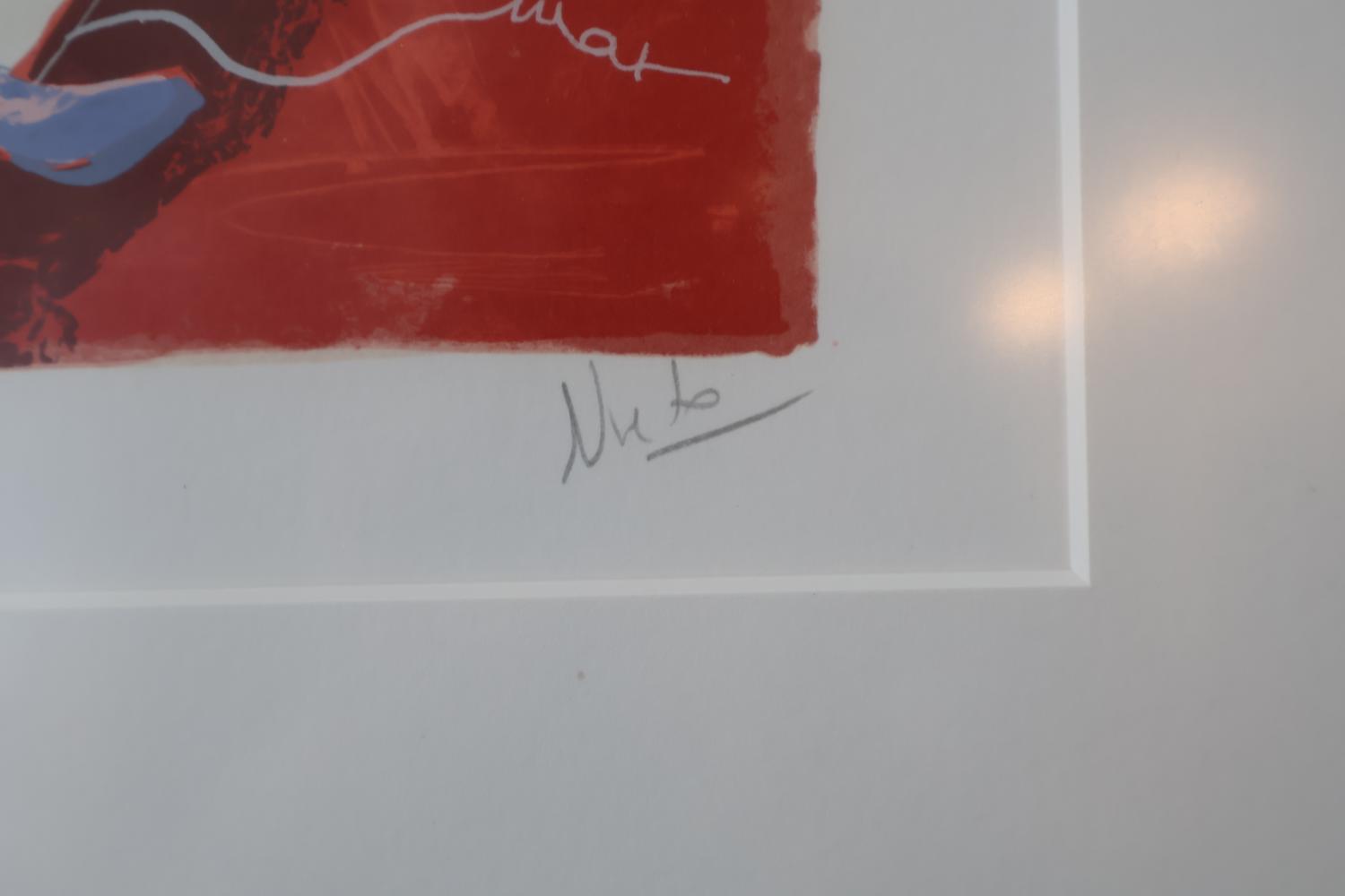 Ingelijst kunstwerk met figuur en sterren – foto 4 – kavel bij GSD Auctions, Zoeterwoude