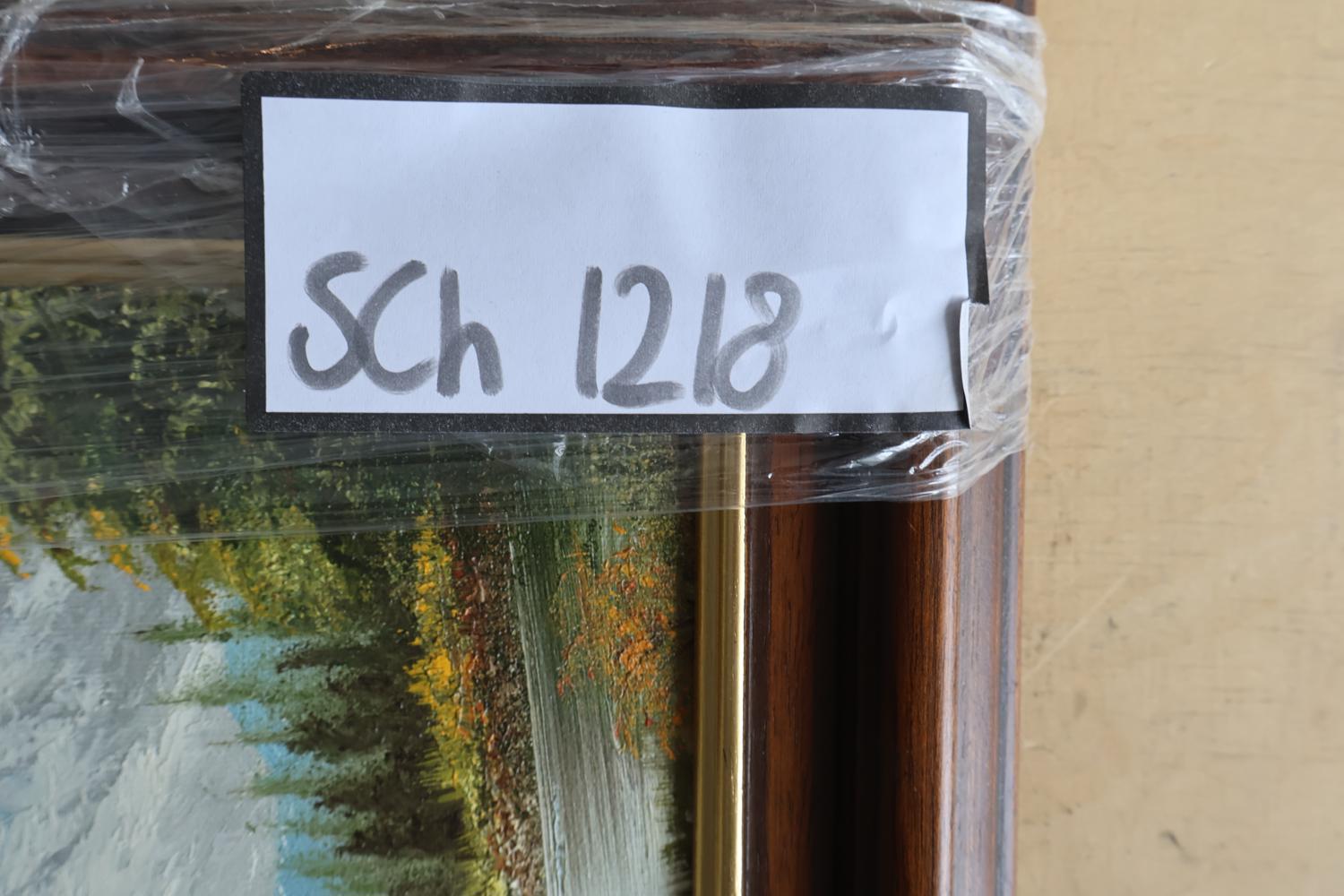 Olieverfschilderij met berglandschap in lijst – foto 7 – kavel bij GSD Auctions, Zoeterwoude
