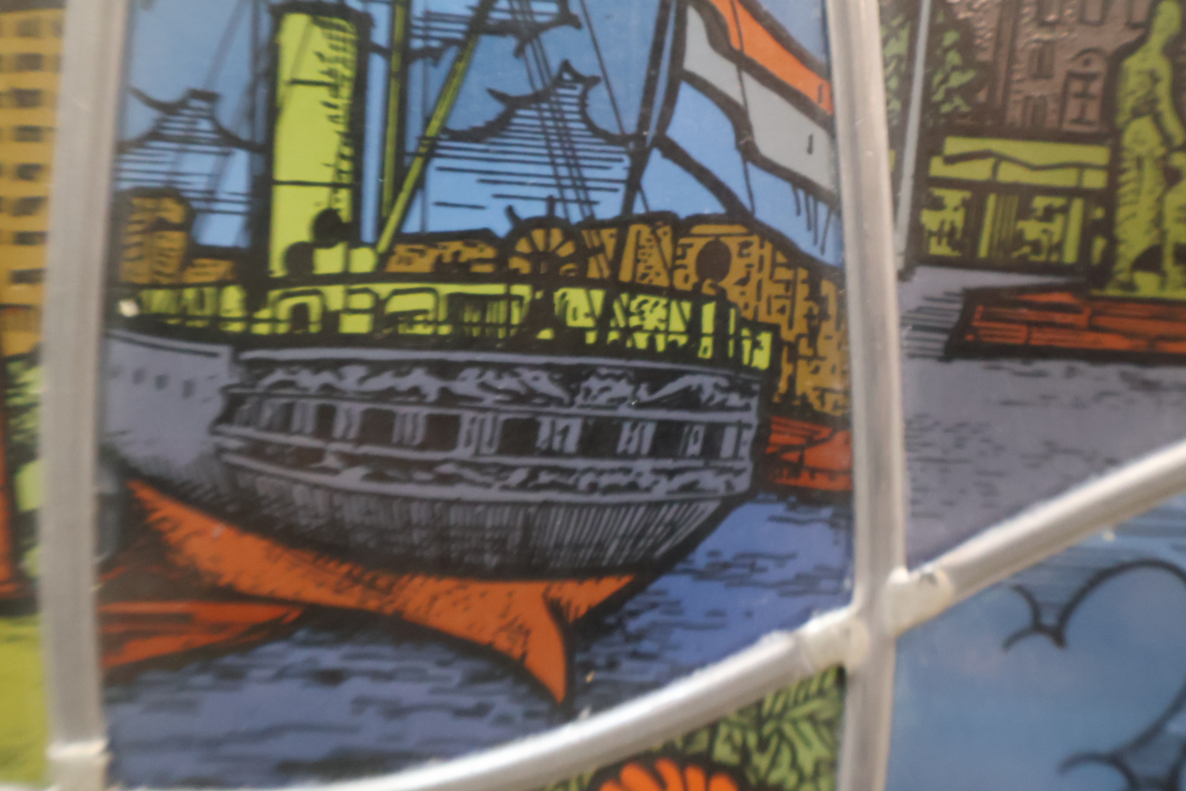 glas in lood raam met Rotterdam thema – foto 8 – kavel bij GSD Auctions, Zoeterwoude