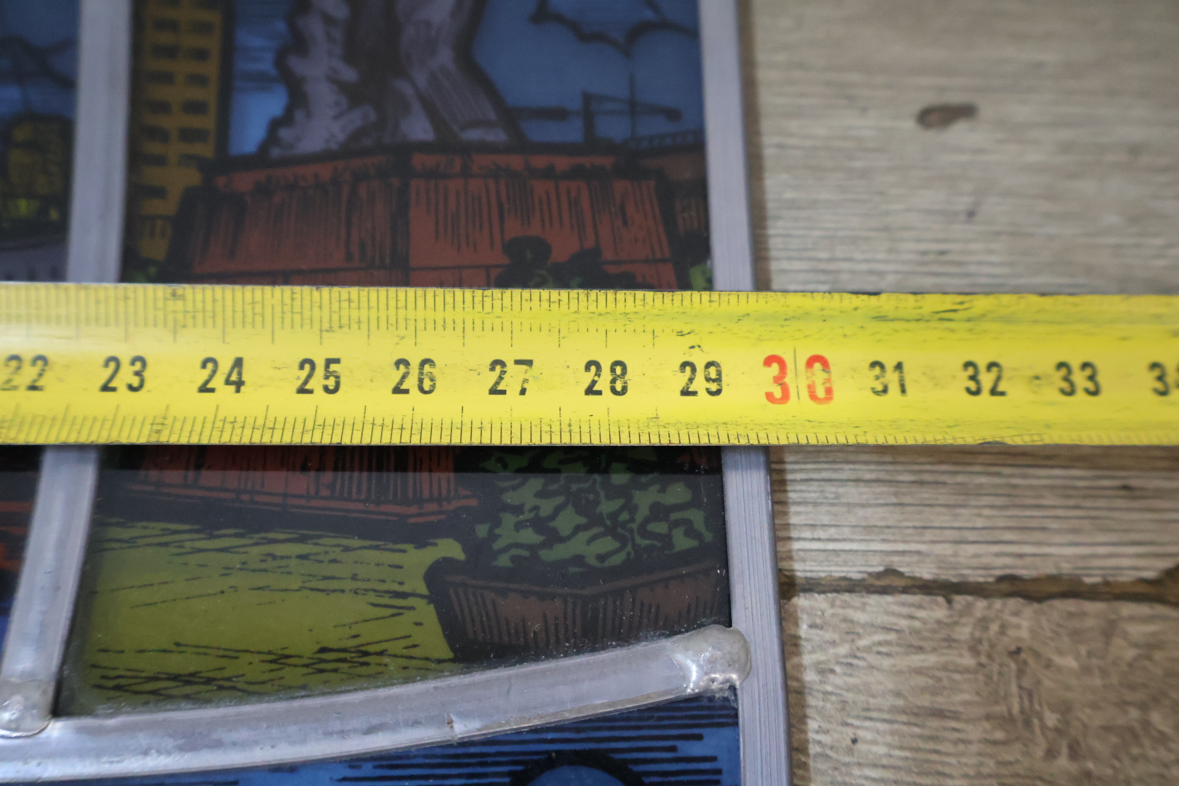 glas in lood raam met Rotterdam thema – foto 15 – kavel bij GSD Auctions, Zoeterwoude