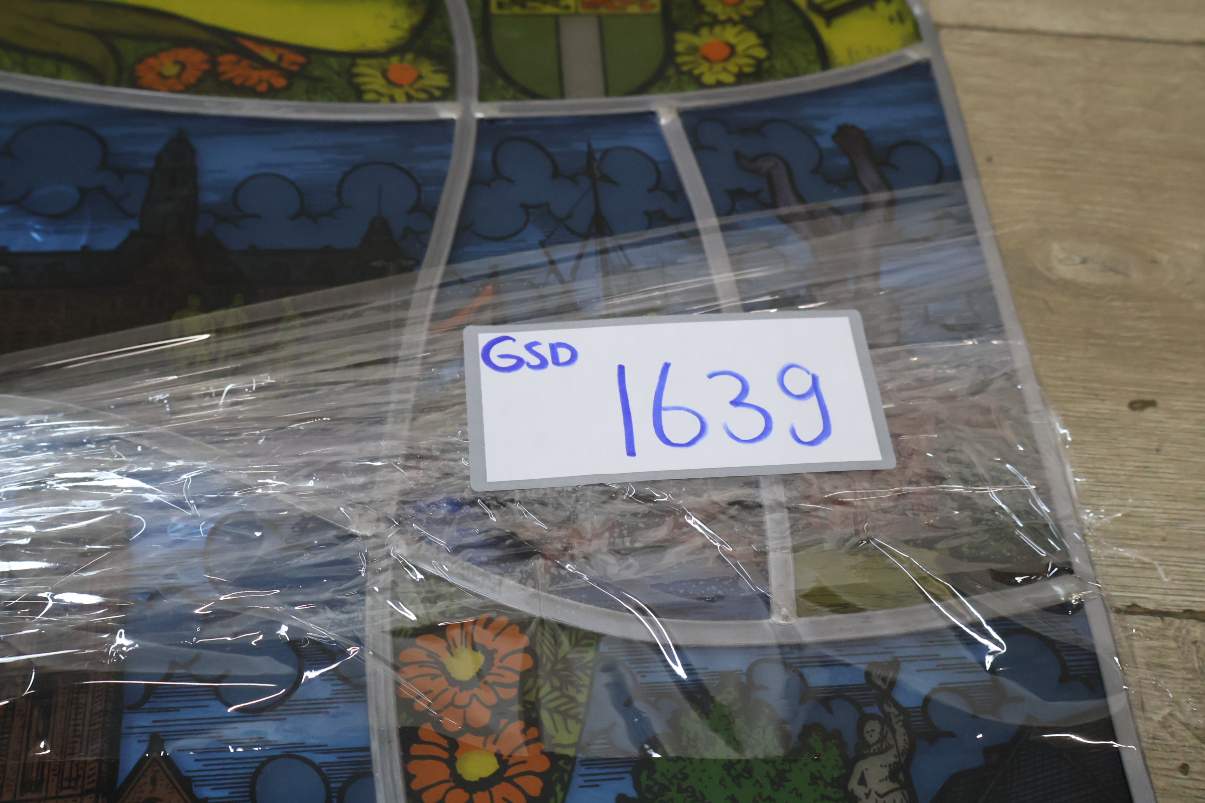 glas in lood raam met Rotterdam thema – foto 18 – kavel bij GSD Auctions, Zoeterwoude