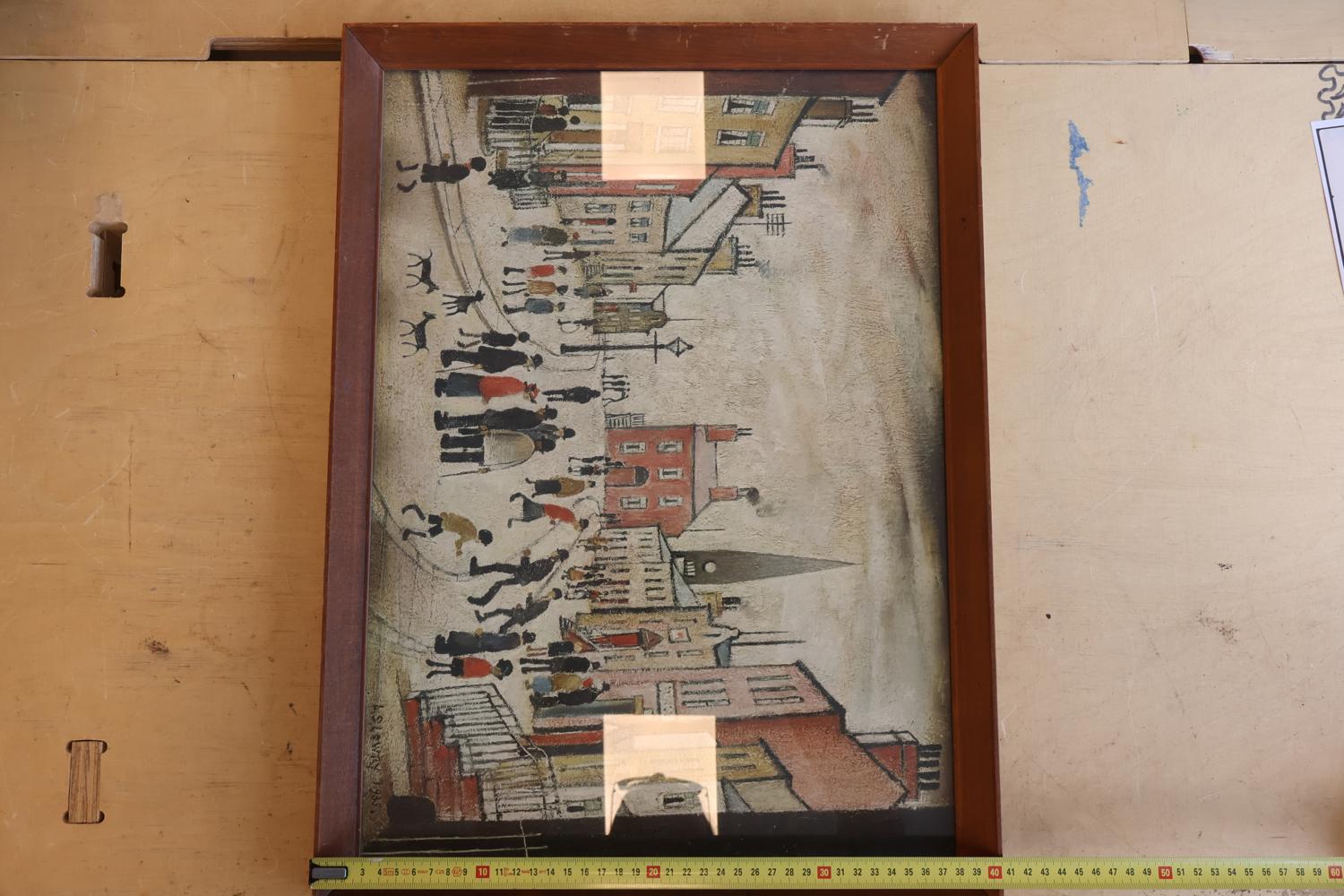 Art-print van "A Lancashire Village" (1935) - Lowry – foto 5 – kavel bij GSD Auctions, Zoeterwoude