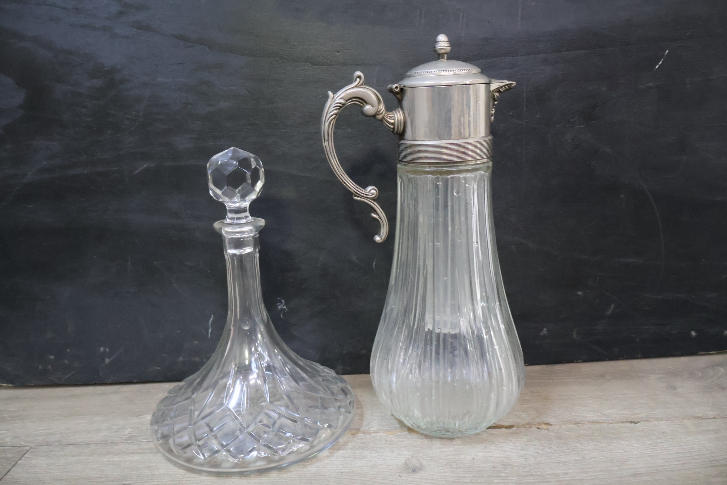 2 Kristallen kannen/Karaffen – foto 3 – kavel bij GSD Auctions, Zoeterwoude