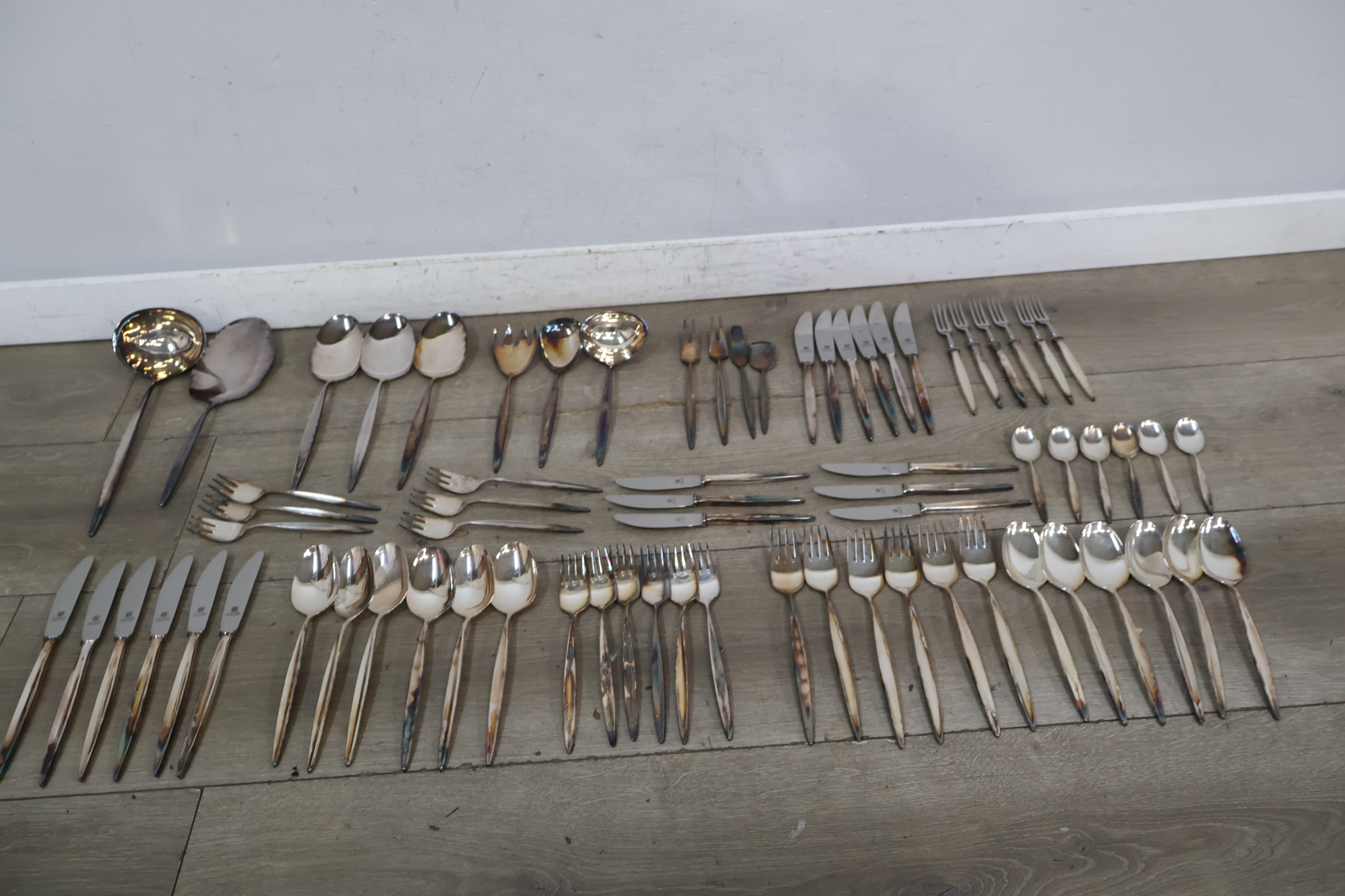 Grote set verzilverd bestek – foto 3 – kavel bij GSD Auctions, Zoeterwoude