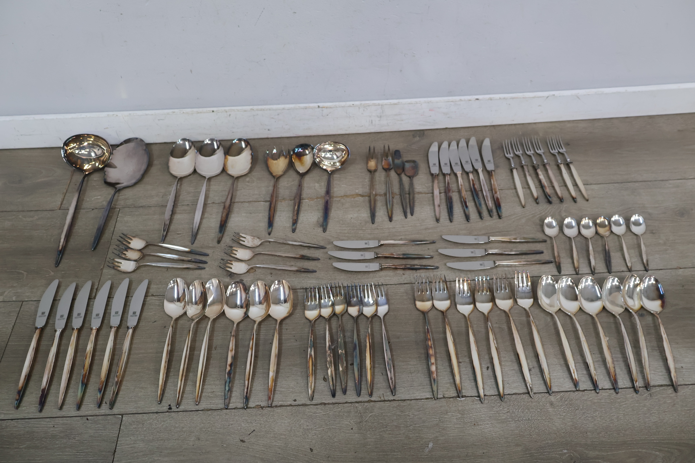 Grote set verzilverd bestek – foto 4 – kavel bij GSD Auctions, Zoeterwoude