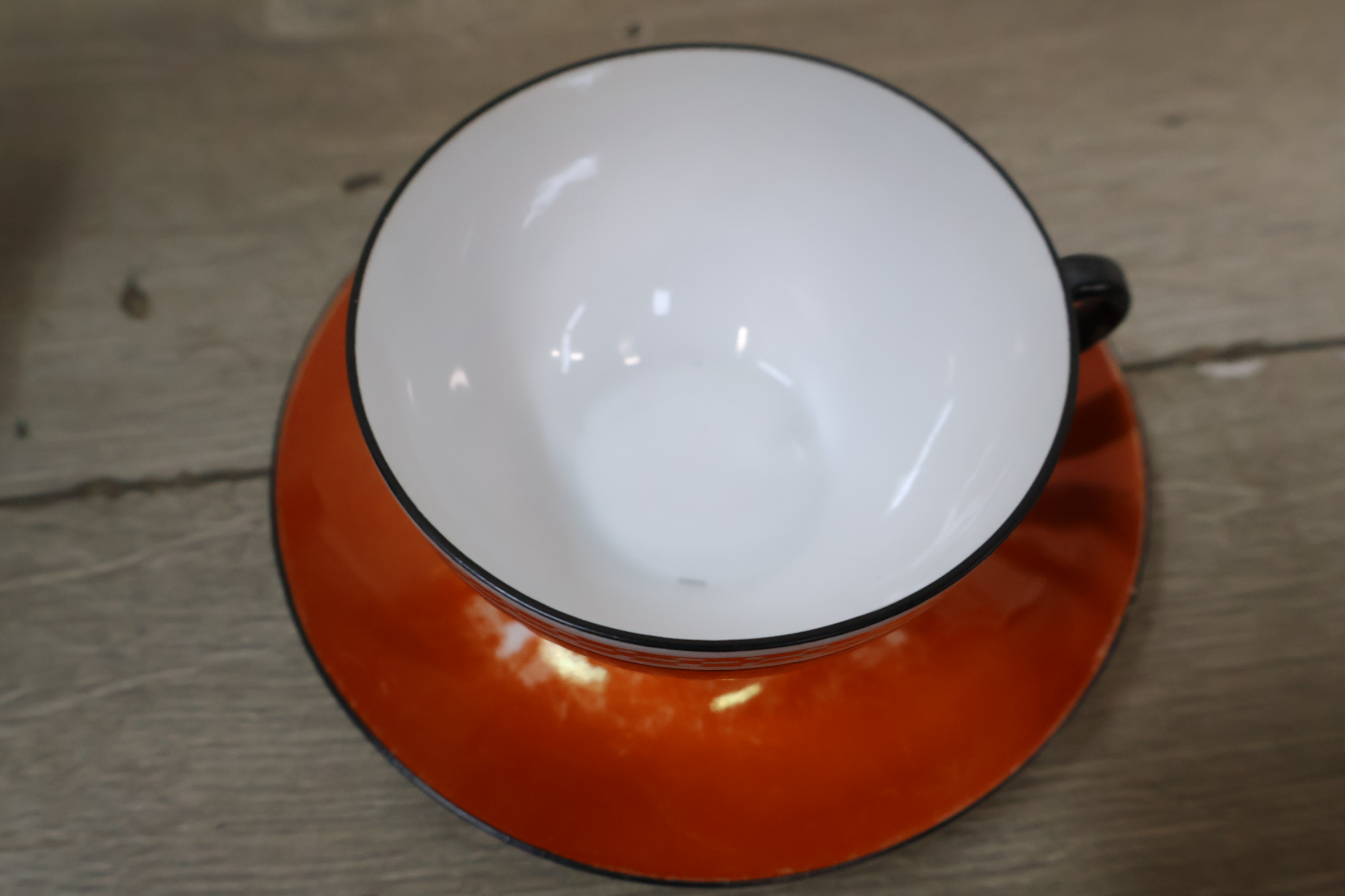 Oranje theeservies met houten dienblad – foto 16 – kavel bij GSD Auctions, Zoeterwoude