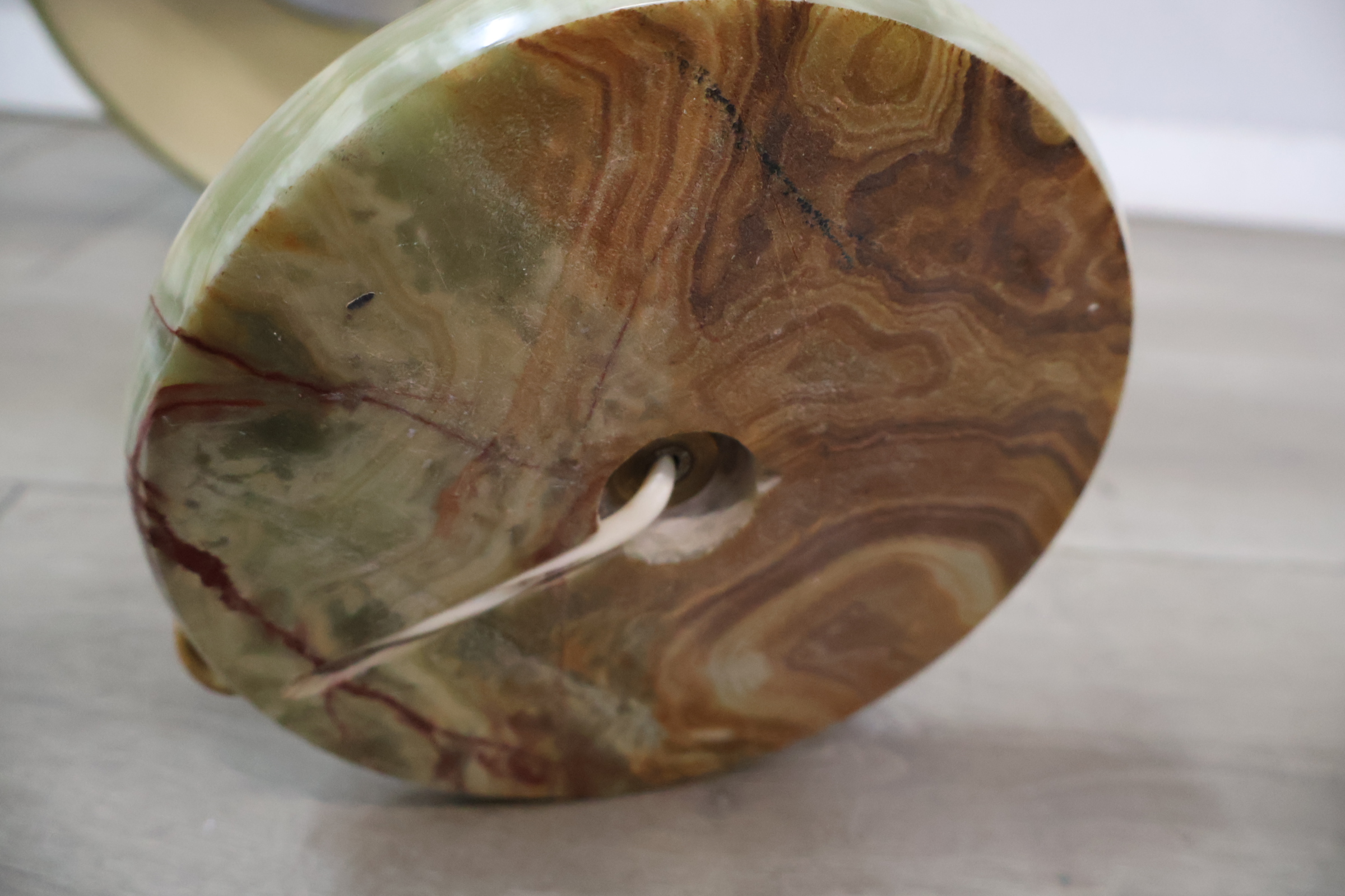 Vintage staande lamp met groene stoffen kap – foto 15 – kavel bij GSD Auctions, Zoeterwoude