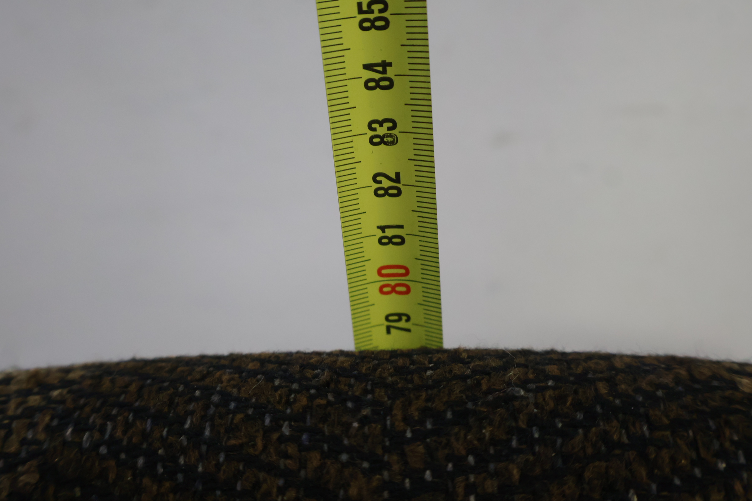 Vintage stoel met bruin gestreepte bekleding - Jaren '60 – foto 17 – kavel bij GSD Auctions, Zoeterwoude