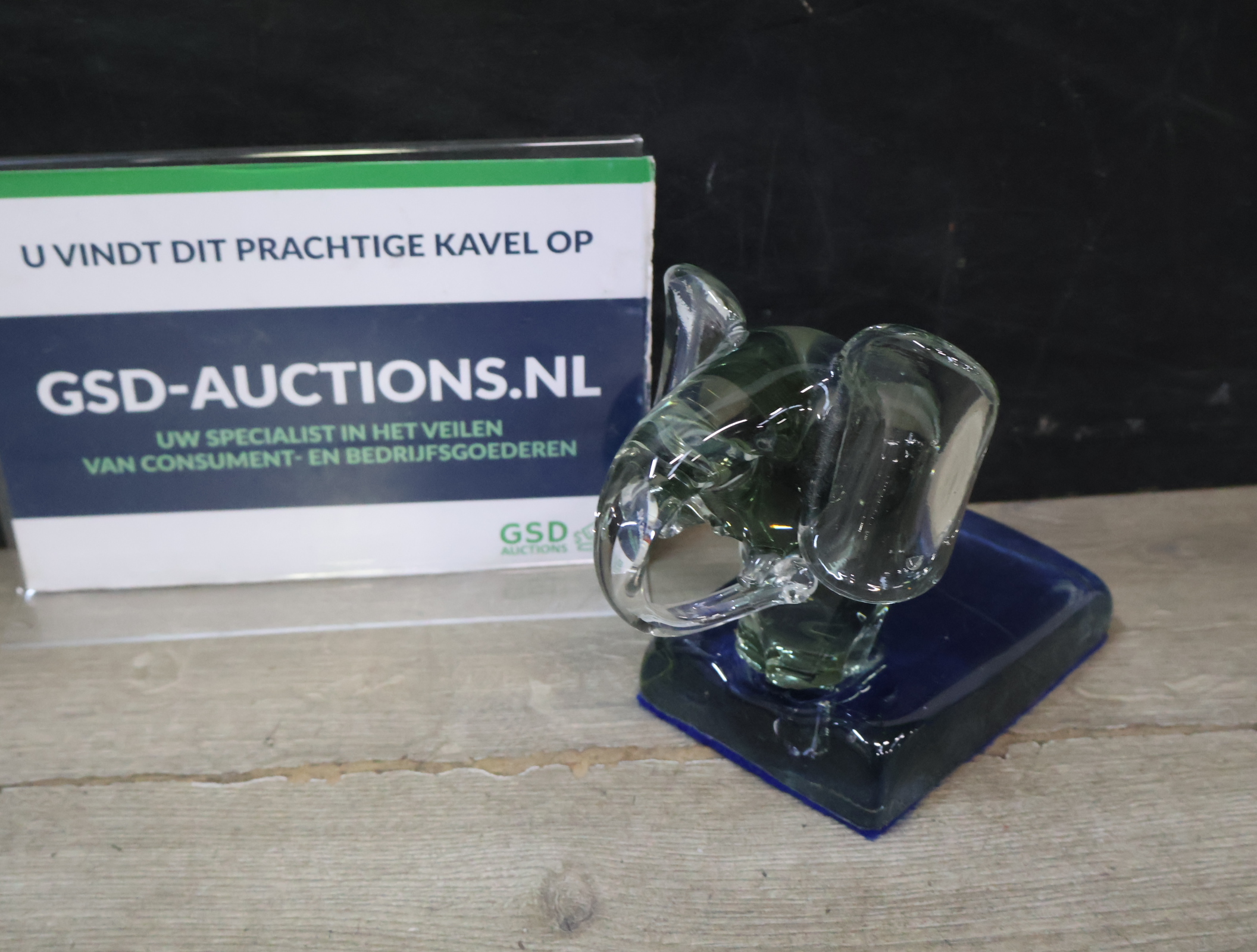 Decoratieve Glazen Olifant – foto 2 – kavel bij GSD Auctions, Zoeterwoude