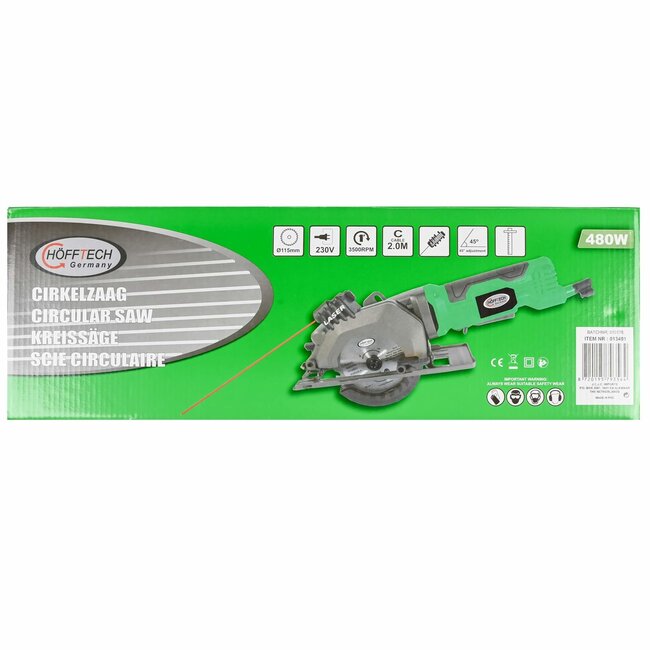 Höfftech Compacte Handcirkelzaag – Ø115mm – foto 5 – kavel bij GSD Auctions, Zoeterwoude