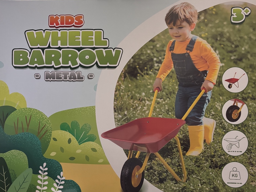 Kinderkruiwagen – Rood/Geel van metaal – foto 2 – kavel bij GSD Auctions, Zoeterwoude