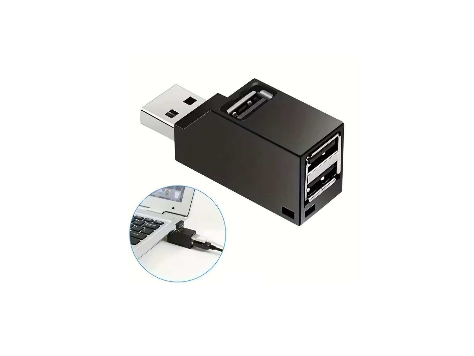 Hoge-Snelheid USB 3.0 Hub Adapter – 3 Poorten + Kaartlezer – kavel bij GSD Auctions, Zoeterwoude