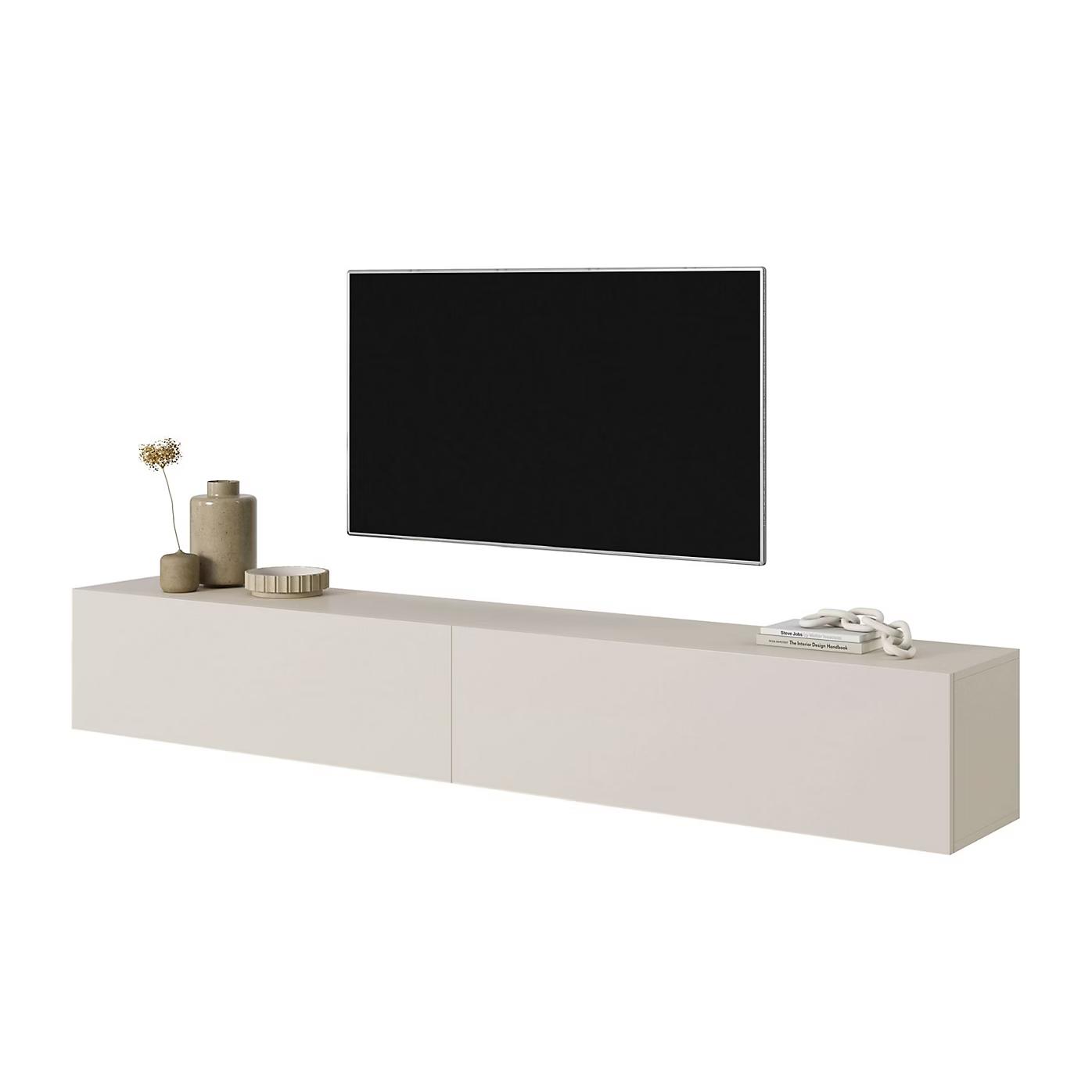 BISIRA 200cm Taupe (Grijsbeige) TV-standaard – foto 5 – kavel bij GSD Auctions, Zoeterwoude