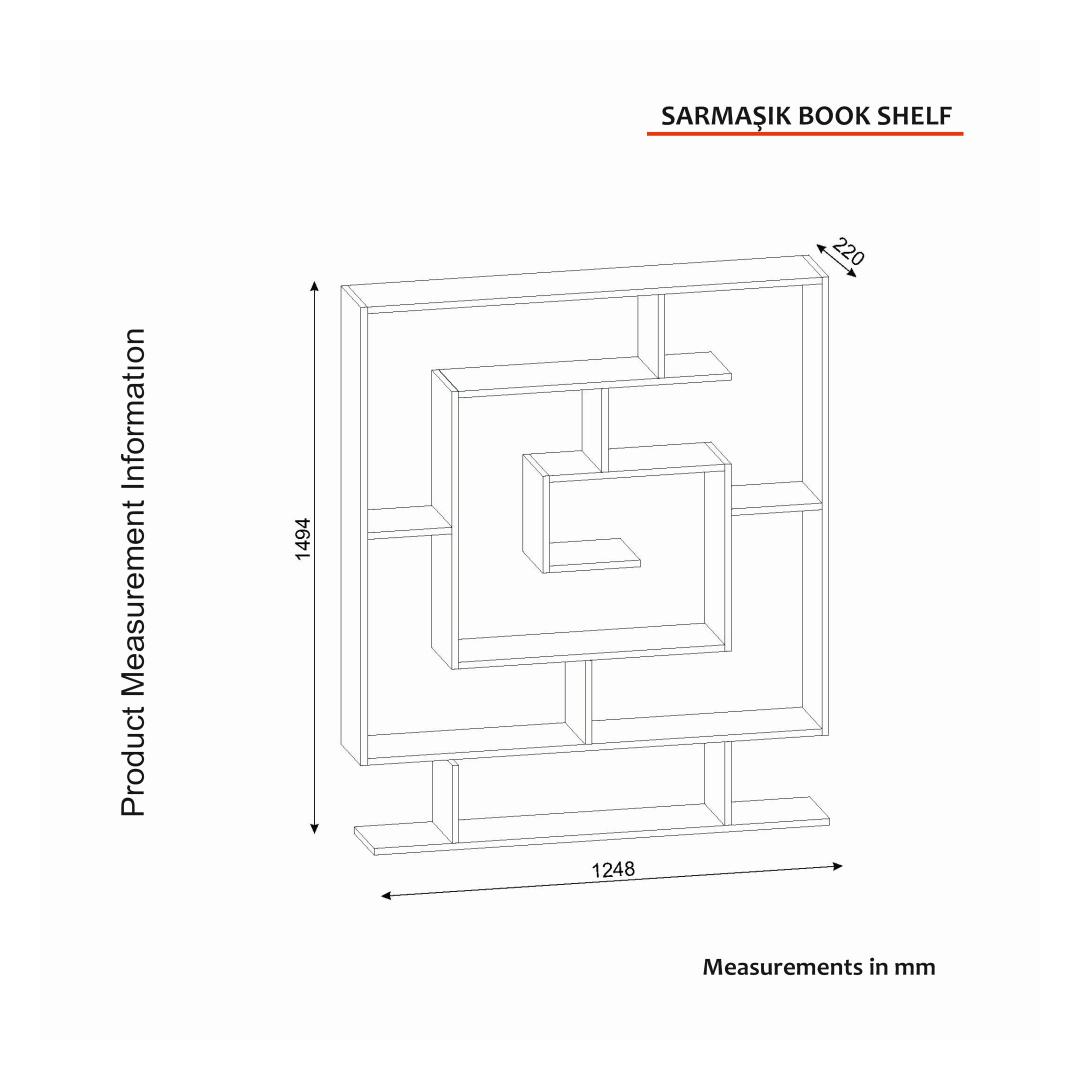Bookshelf Sarmaşık - Wenge – foto 4 – kavel bij GSD Auctions, Zoeterwoude