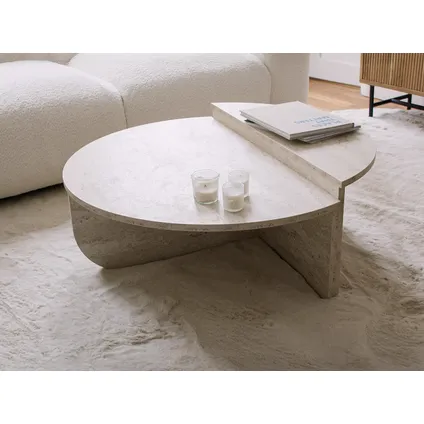 Vente-unique Salontafel Aloeva Beige - L 90cm X B 60cm X H 3 – foto 9 – kavel bij GSD Auctions, Zoeterwoude