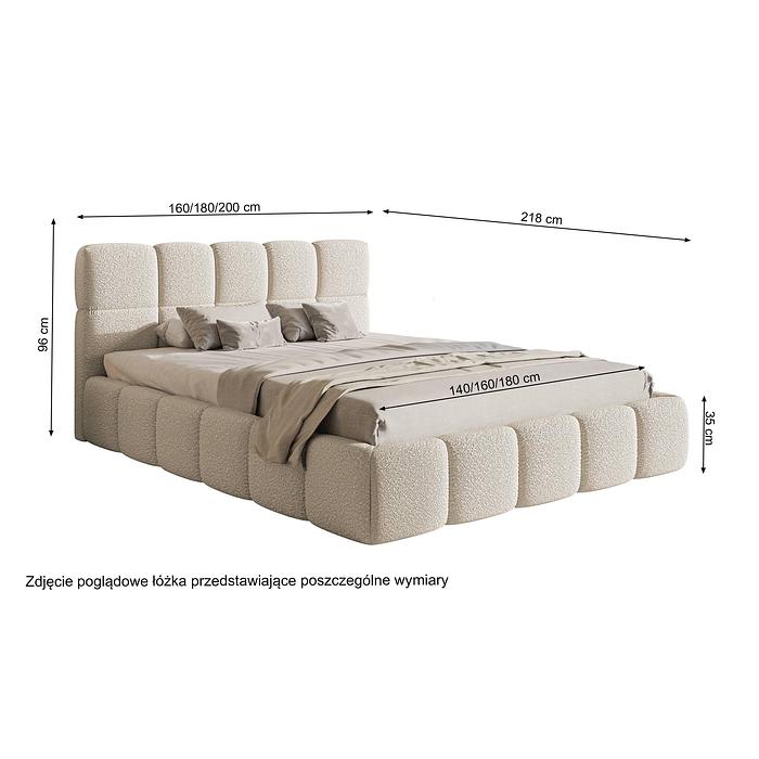 Bedframe Chloe bouclé 180 x 200 cm | NADUVI Collection – foto 2 – kavel bij GSD Auctions, Zoeterwoude