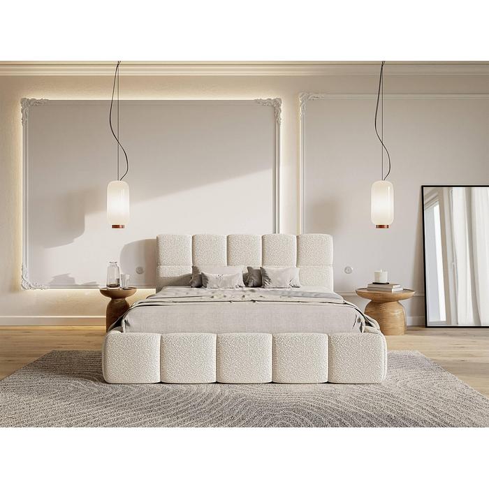 Bedframe Chloe bouclé 180 x 200 cm | NADUVI Collection – foto 4 – kavel bij GSD Auctions, Zoeterwoude