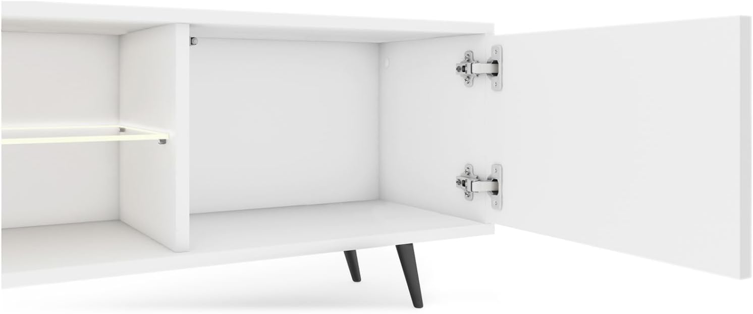 Selsey Bello tv-kast wit met zwarte poten 175 cm – foto 7 – kavel bij GSD Auctions, Zoeterwoude