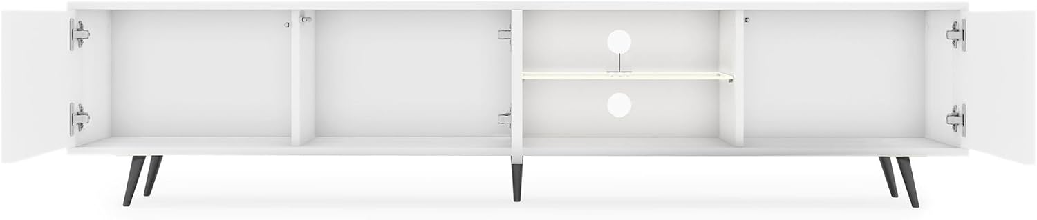 Selsey Bello tv-kast wit met zwarte poten 175 cm – foto 5 – kavel bij GSD Auctions, Zoeterwoude