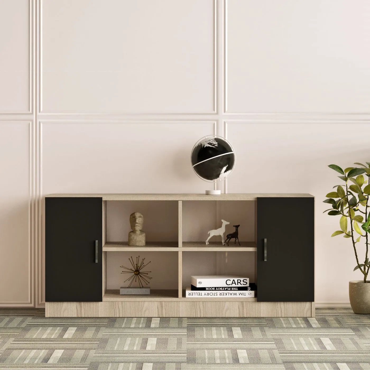 Bureauset Linento Furniture VO15 bruin/zwart – foto 9 – kavel bij GSD Auctions, Zoeterwoude
