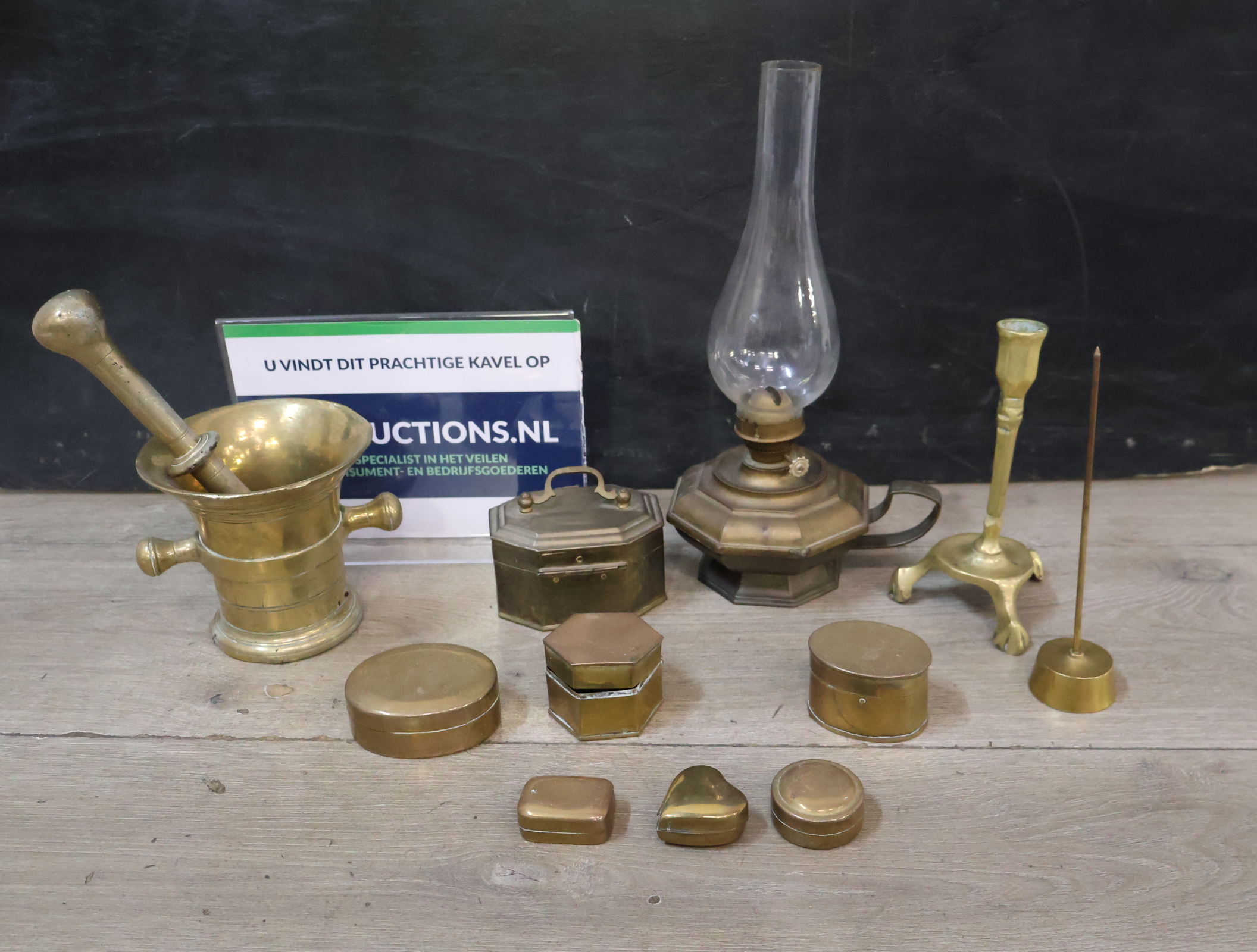 Set antieke messing objecten – foto 2 – kavel bij GSD Auctions, Zoeterwoude