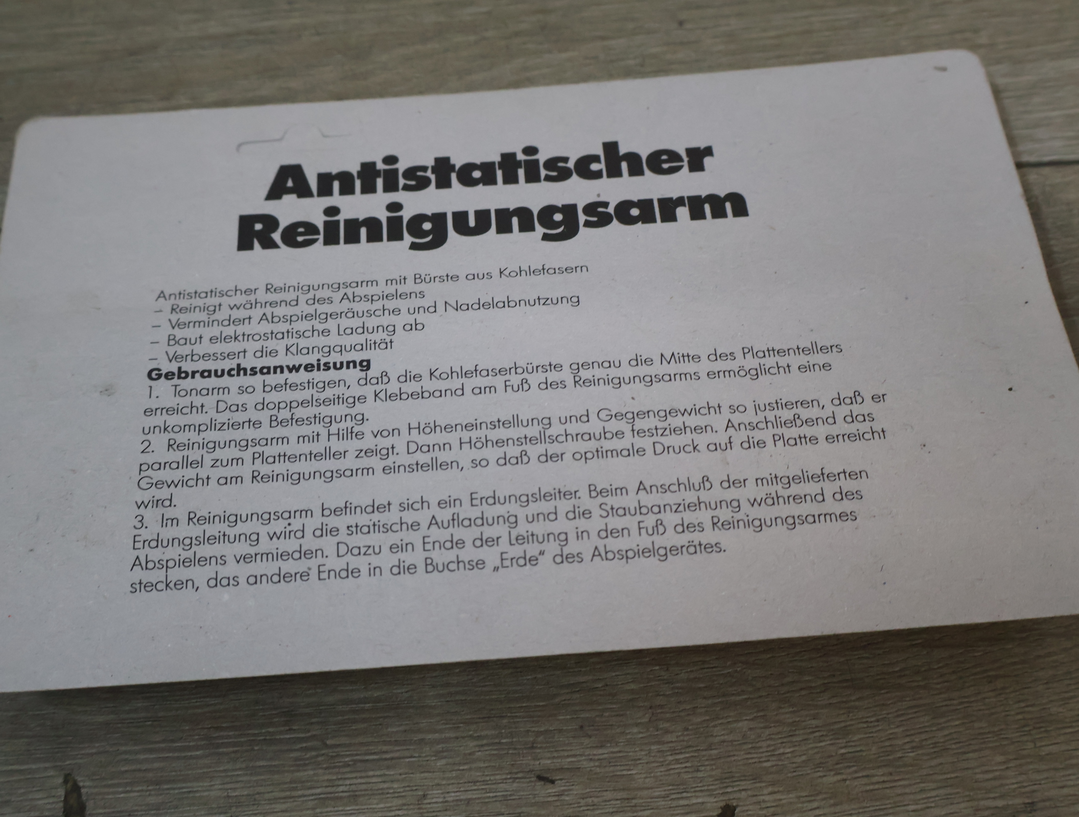Deja Kohlefaser Reinigungsarm toonarm reiniger – foto 10 – kavel bij GSD Auctions, Zoeterwoude