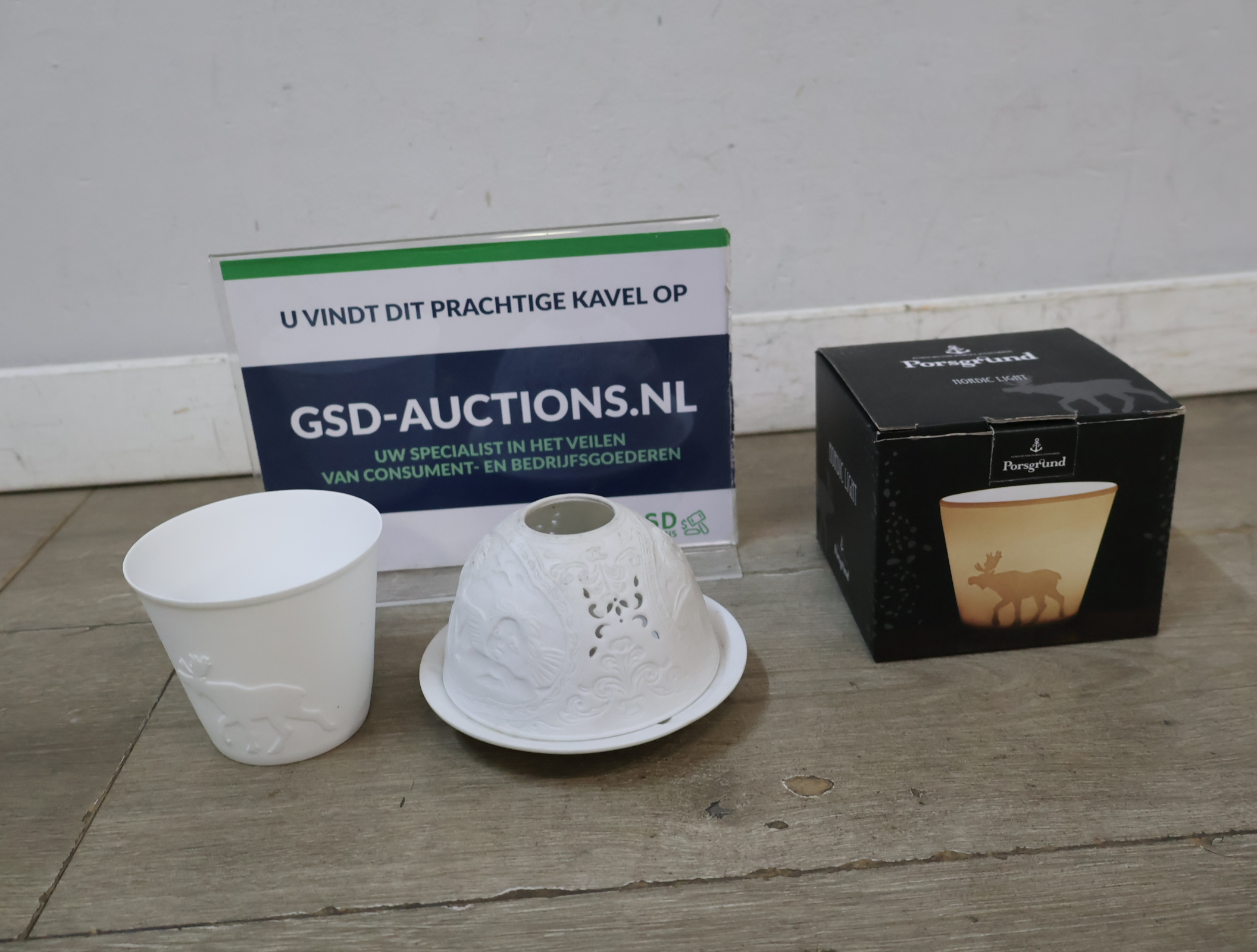 Porsgrund waxinelichthouder – kavel bij GSD Auctions, Zoeterwoude