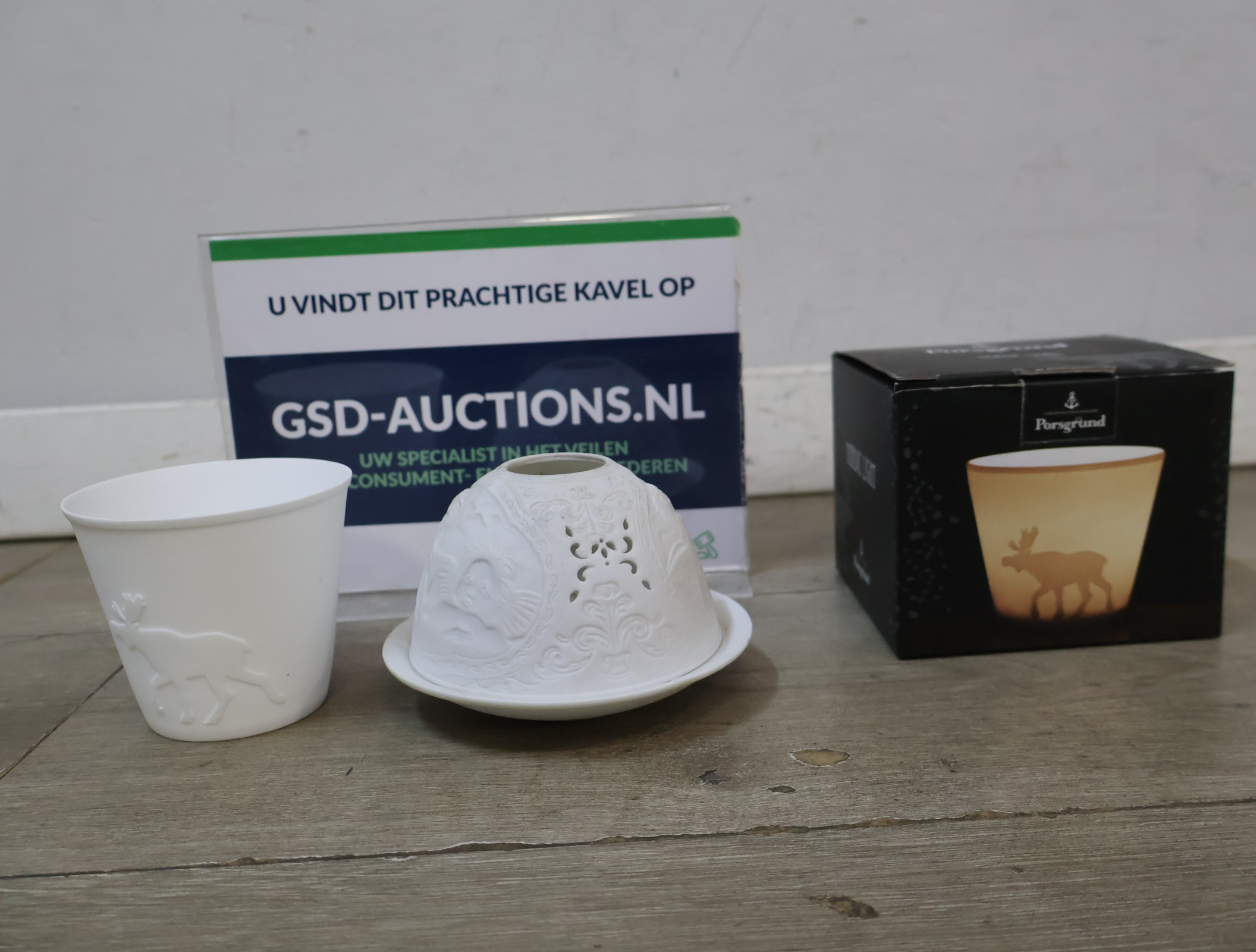 Porsgrund waxinelichthouder – foto 2 – kavel bij GSD Auctions, Zoeterwoude