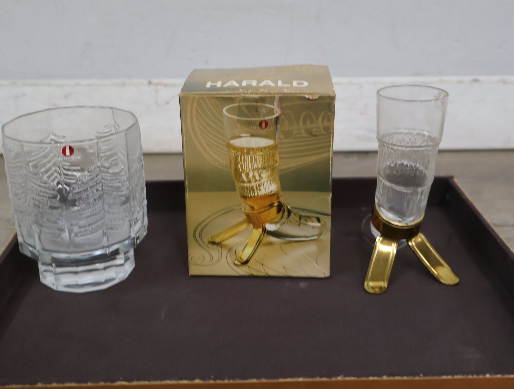 Iittala kristallen whiskyglas en hoorn glas set – foto 3 – kavel bij GSD Auctions, Zoeterwoude