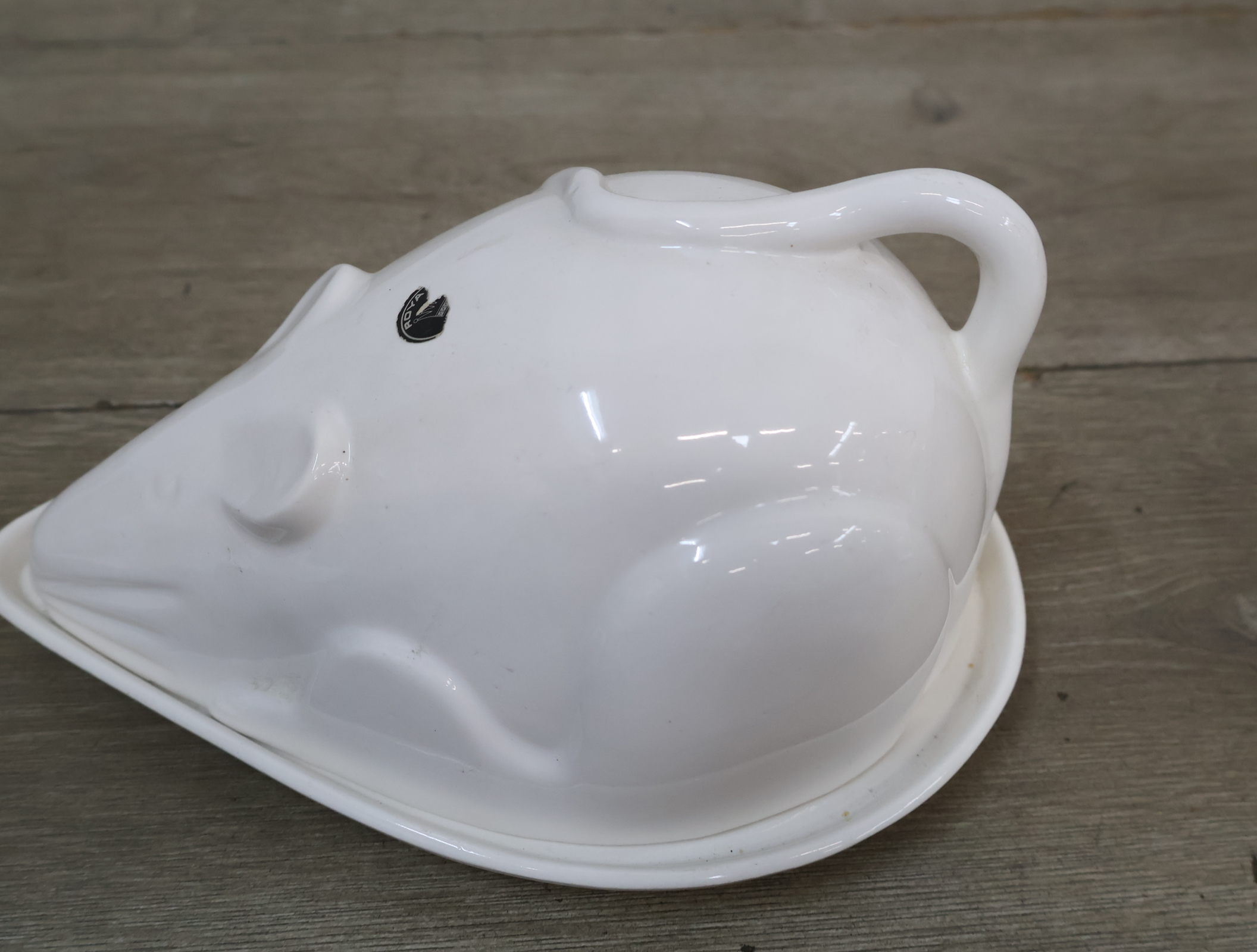 Porseleinen muisvormige botervloot – foto 4 – kavel bij GSD Auctions, Zoeterwoude