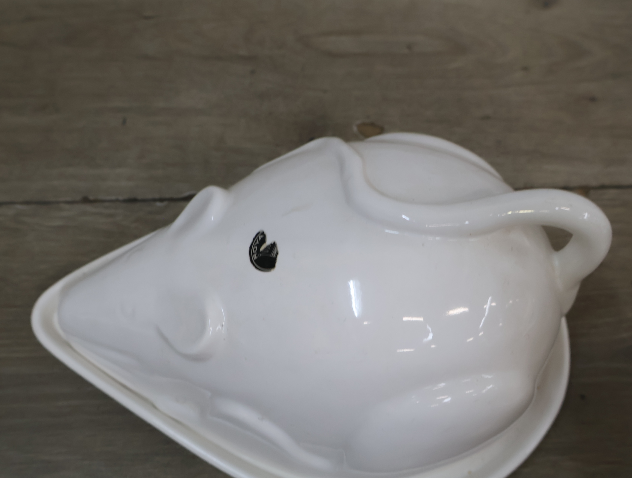 Porseleinen muisvormige botervloot – foto 5 – kavel bij GSD Auctions, Zoeterwoude