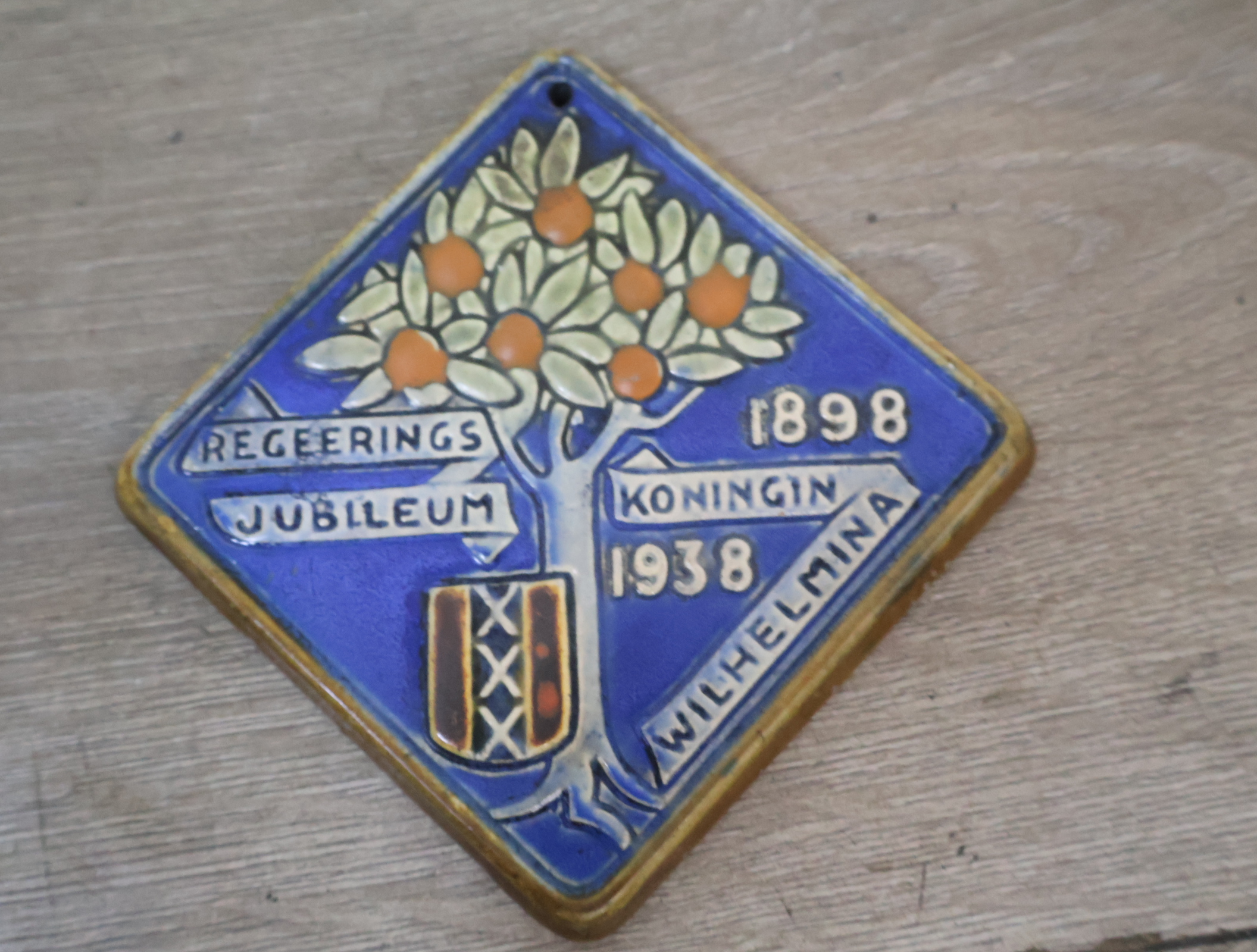 Tegel - Regeringsjubileum Koningin Wilhelmina 1898-1938 – foto 5 – kavel bij GSD Auctions, Zoeterwoude