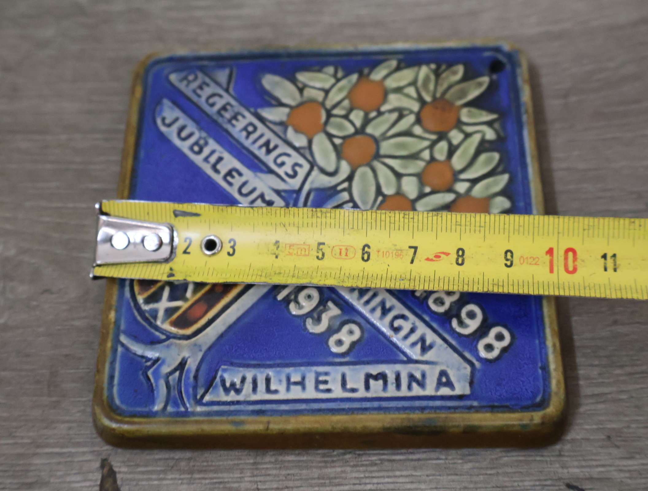 Tegel - Regeringsjubileum Koningin Wilhelmina 1898-1938 – foto 12 – kavel bij GSD Auctions, Zoeterwoude
