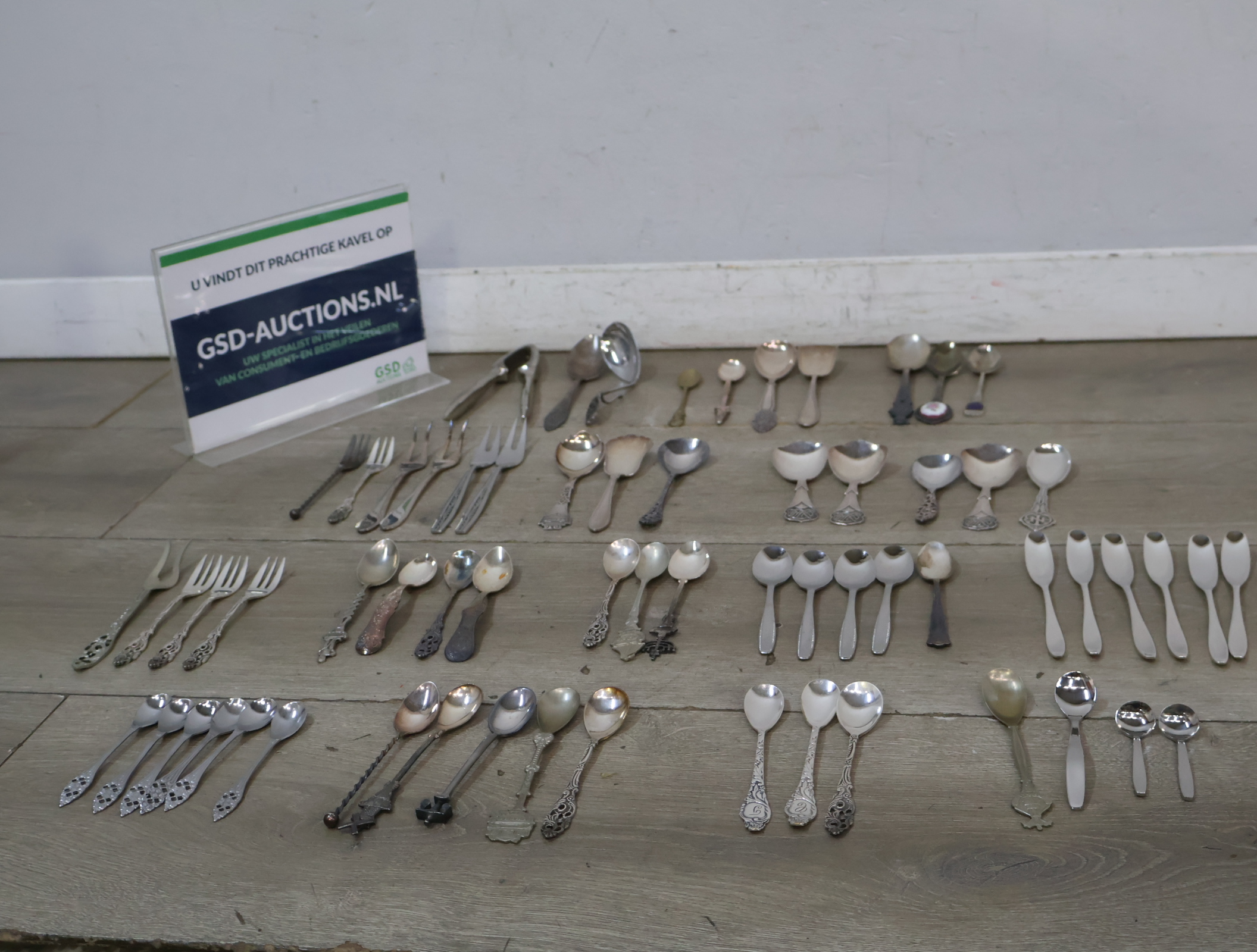 Diverse verzamelingen verzilverde lepels en vorken – kavel bij GSD Auctions, Zoeterwoude