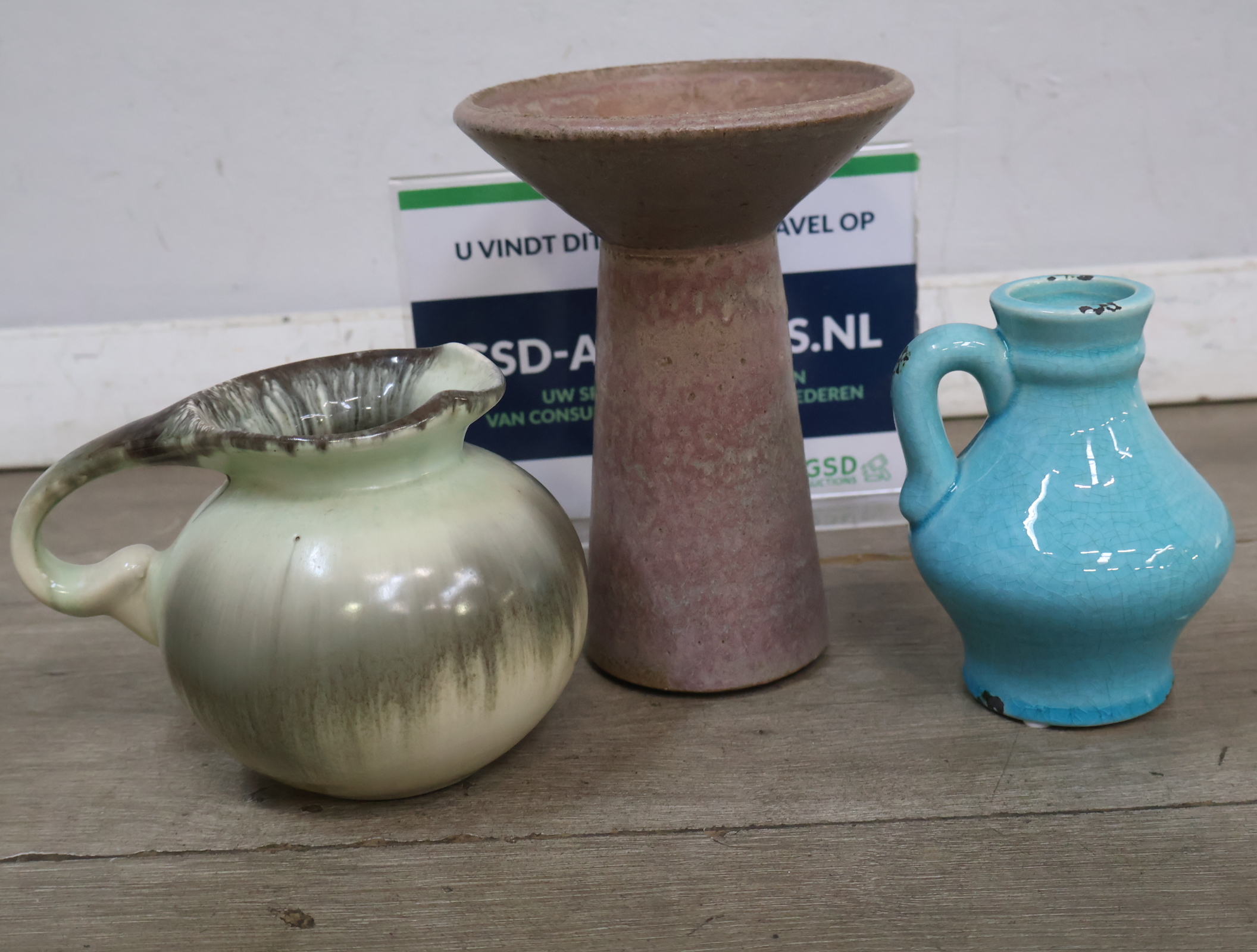 Set van drie keramische vazen – foto 2 – kavel bij GSD Auctions, Zoeterwoude