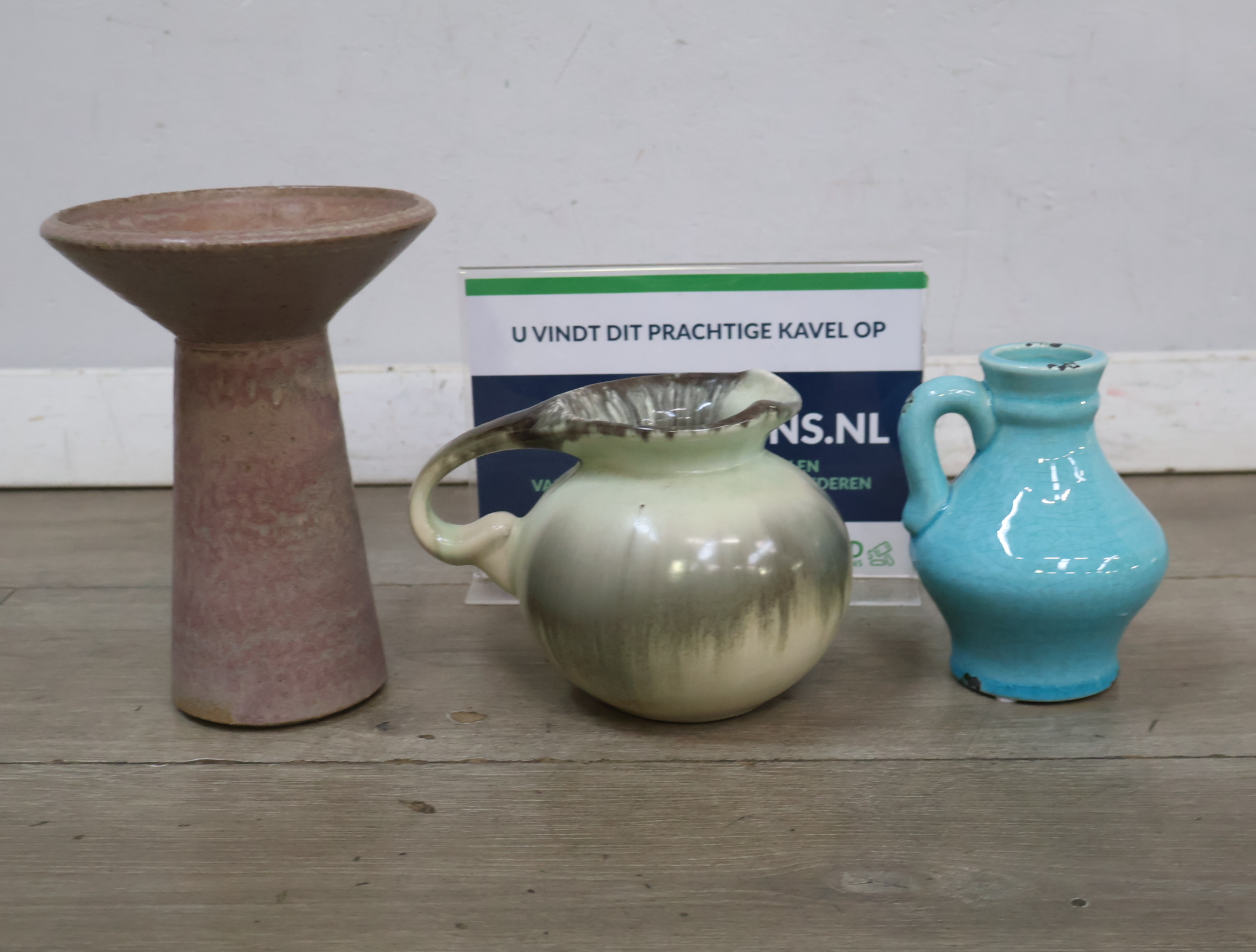Set van drie keramische vazen – kavel bij GSD Auctions, Zoeterwoude
