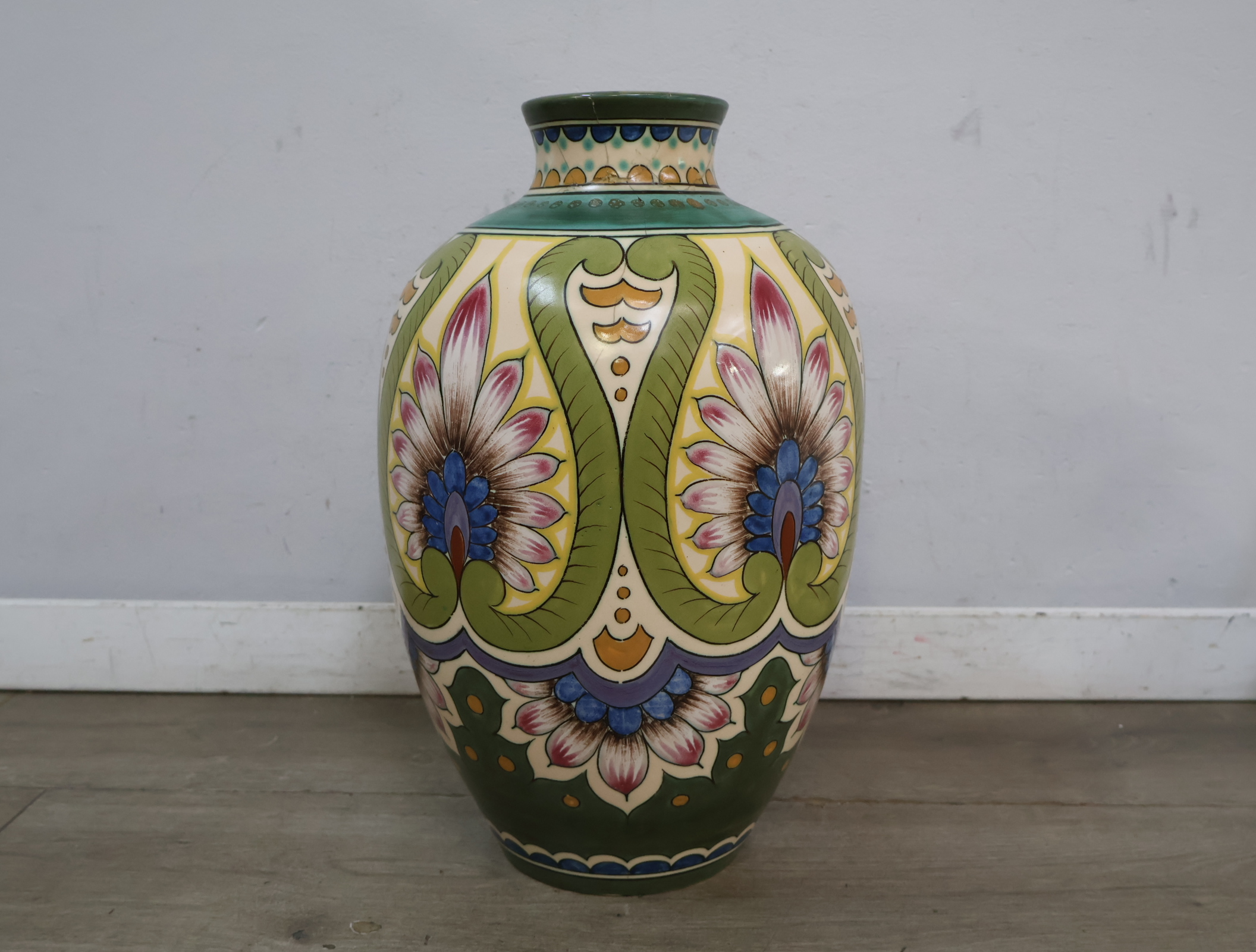 Goudsplaten Gouda Holland Vaas – foto 3 – kavel bij GSD Auctions, Zoeterwoude