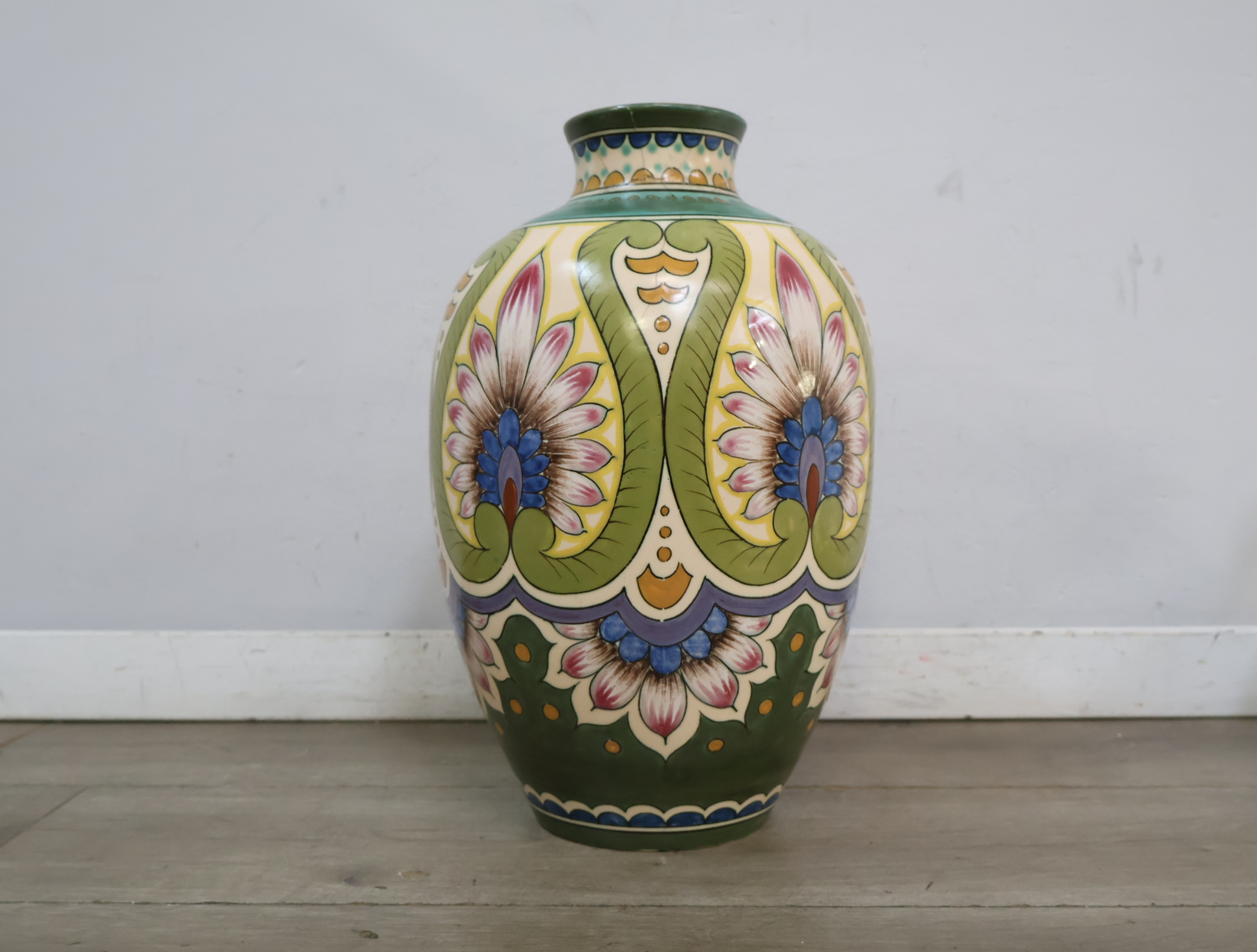 Goudsplaten Gouda Holland Vaas – foto 4 – kavel bij GSD Auctions, Zoeterwoude